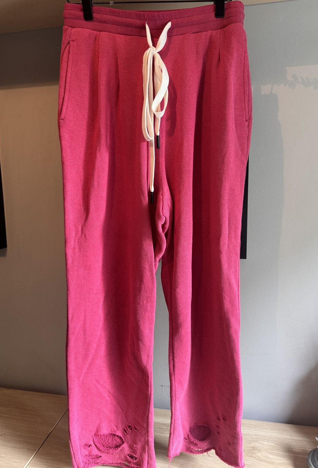 R13 Cropped Pleated Wide Leg Sweatpant Size 30" / US 8 / IT 44 - 3 Thumbnail