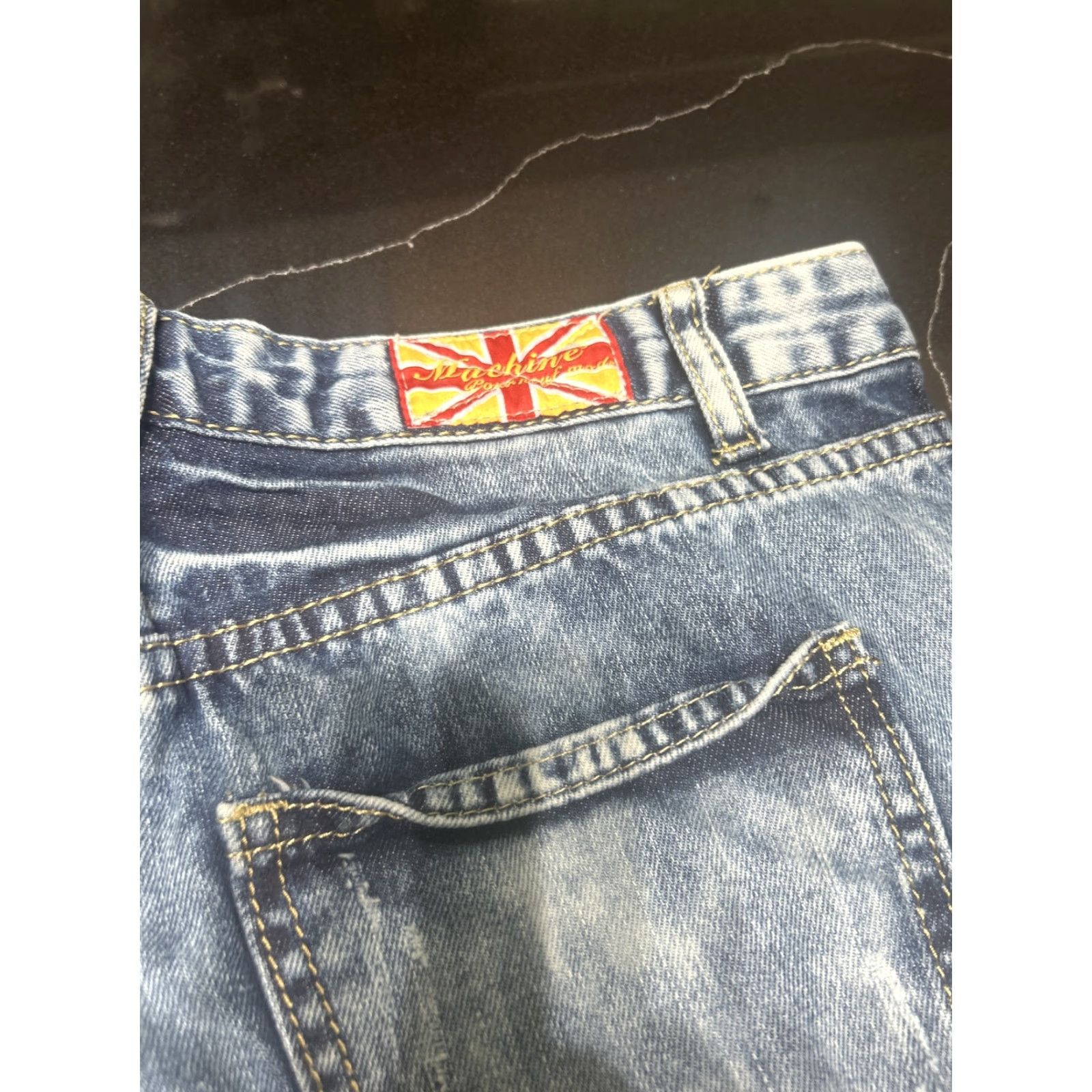 Toy Machine Machine Jeans Women's Blue Denim Ripped Distressed Casual Wear Boyfriend 29 in. Inseam 28 Zip Closure Regular Size 29 100% Cotton Denim Size 29" - 2 Thumbnail