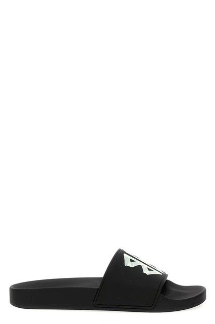 BALENCIAGA Pool Slide Black Rubber Sandals New & Authentic