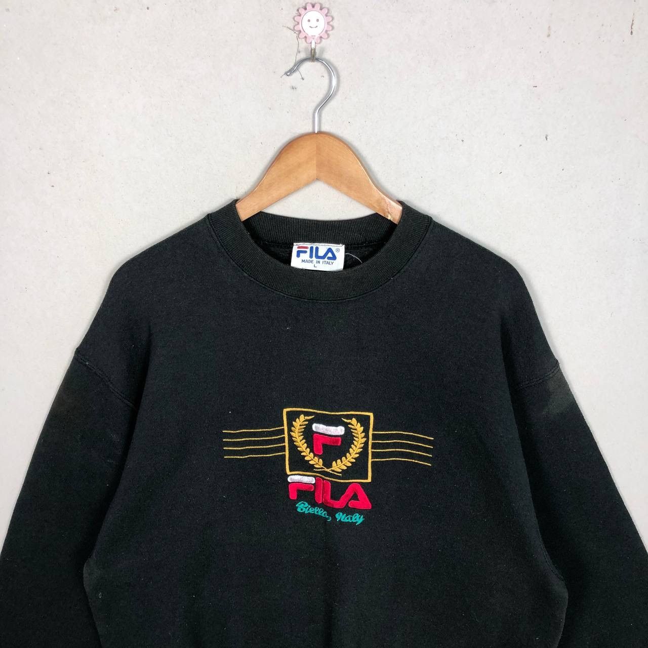 Fila × Vintage Vintage 90s Fila Sweatshirt Jumper Size US L / EU 52-54 / 3 - 3 Thumbnail