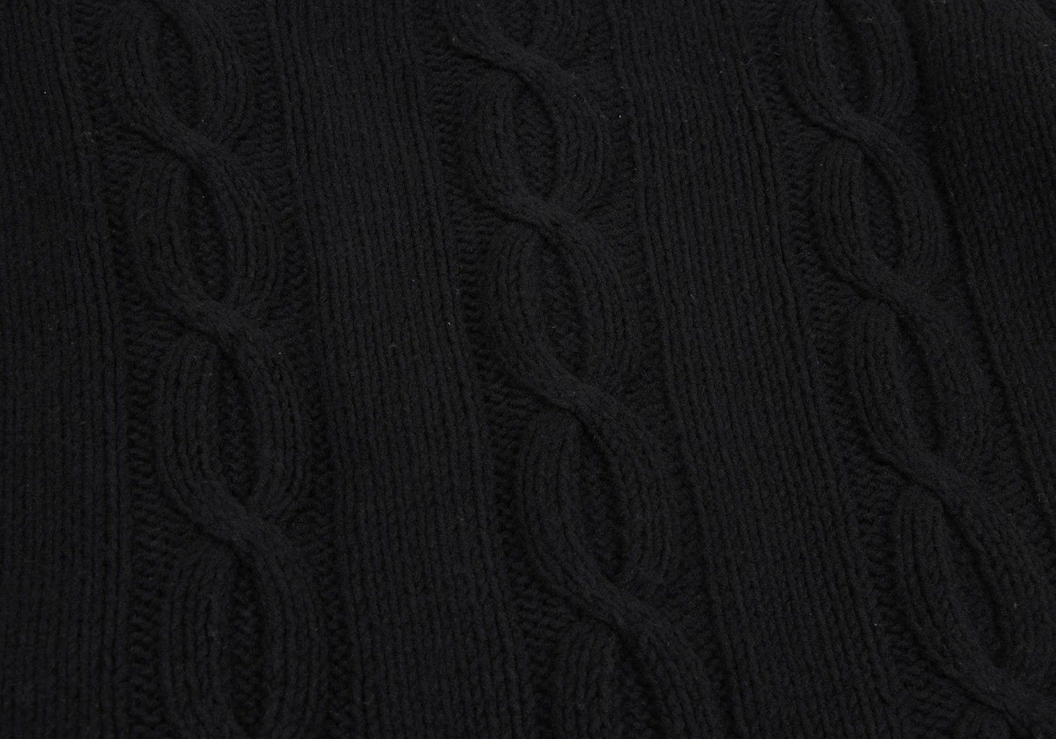 Jean Paul Gaultier Wool Blend Cable Knit Sweater in Black, Size F Size US M / EU 48-50 / 2 - 11 Thumbnail