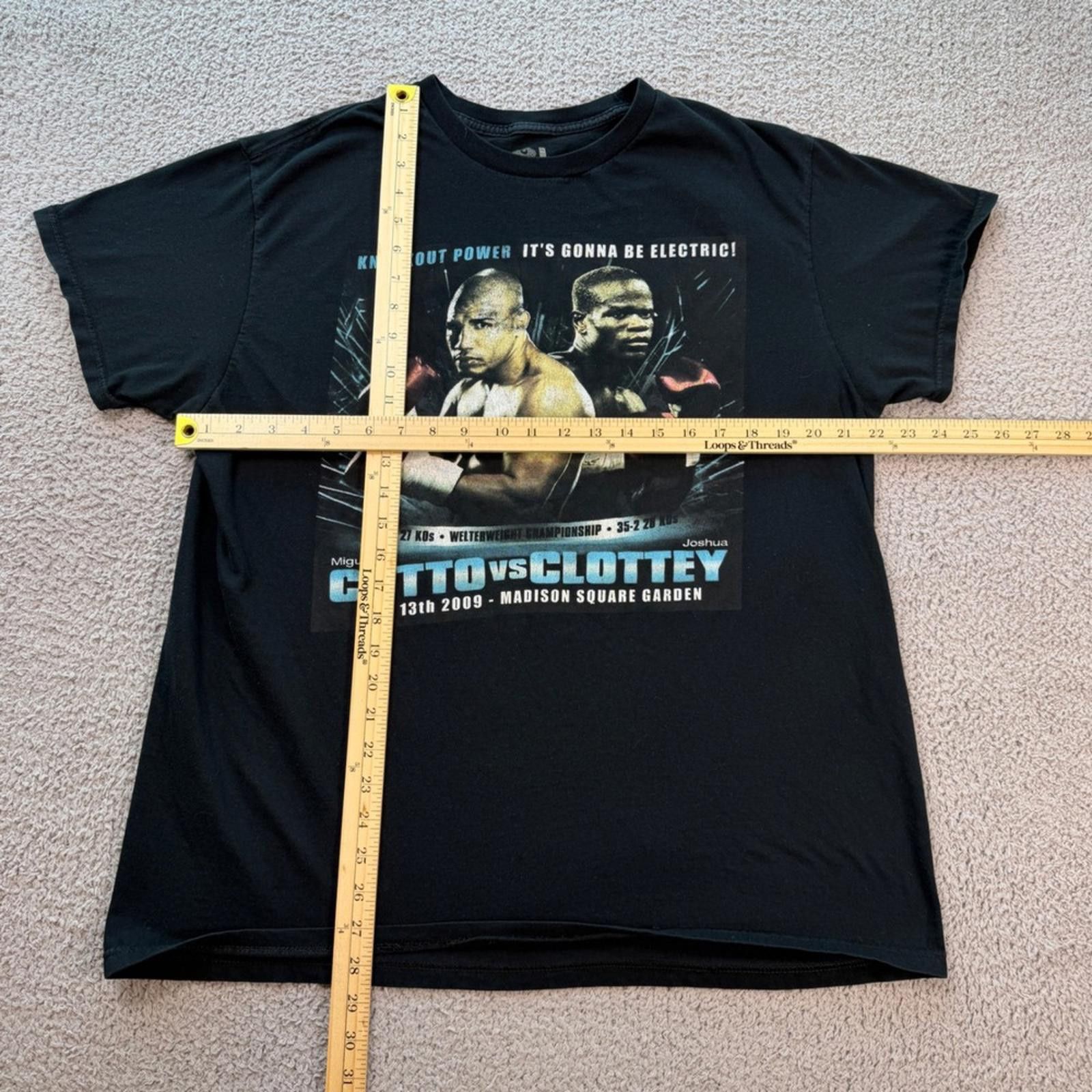 Other Miguel Cotto vs Joshua Clottey 2009 Boxing Tee Black 2XL Size US XXL / EU 58 / 5 - 2 Thumbnail