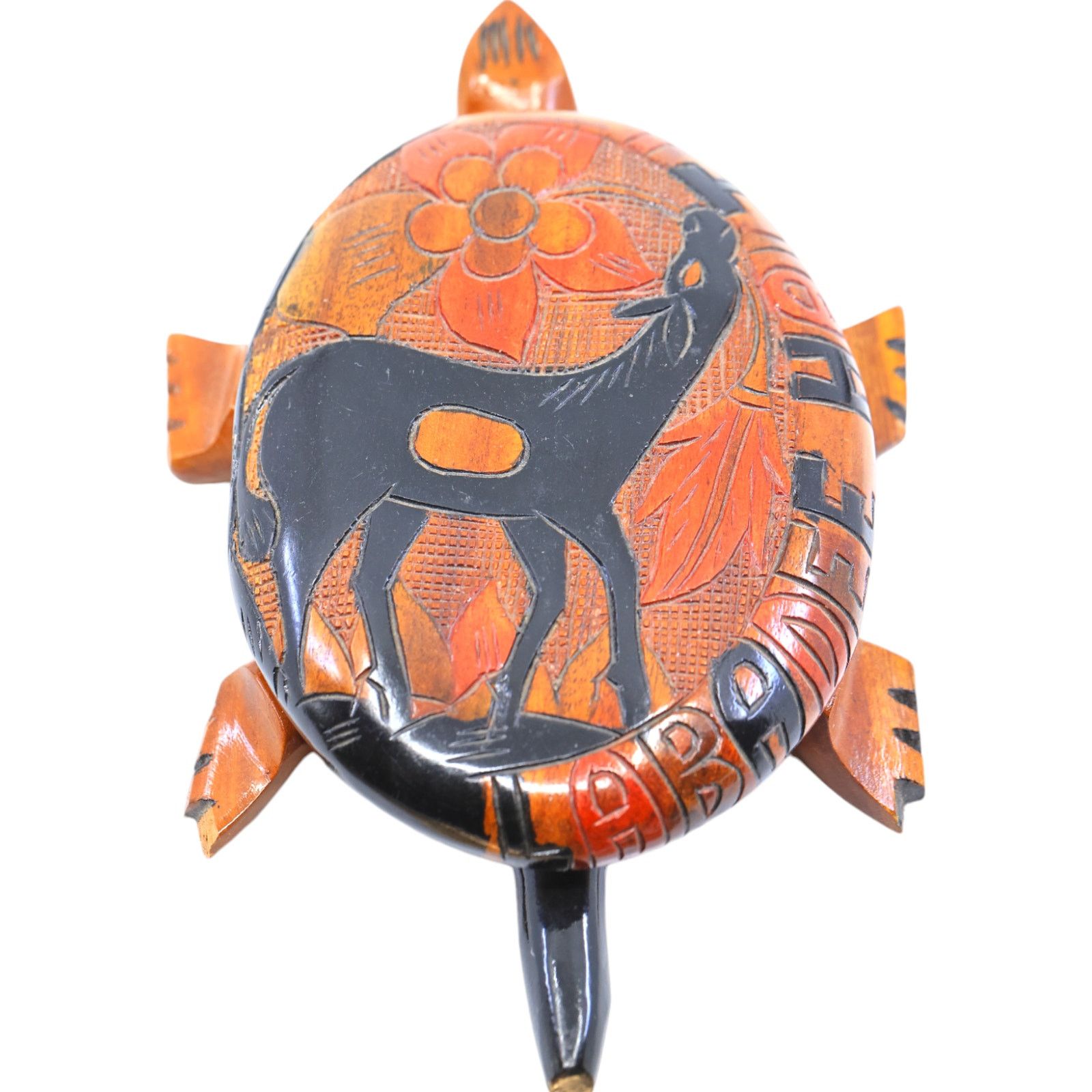 Other Labadee Haiti Wood Carved Turtle Jewelry Box Size ONE SIZE - 8 Thumbnail