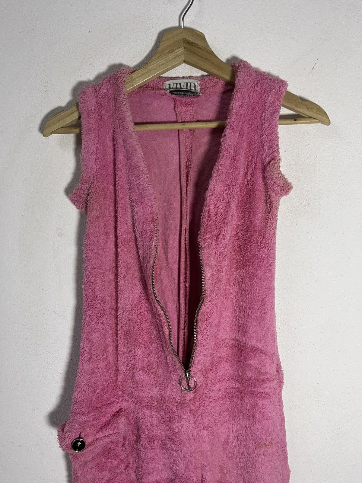 Hanae Mori Vintage VIVID HANAE MORI Terry Cloth Jumpsuit Size 33" - 6 Thumbnail