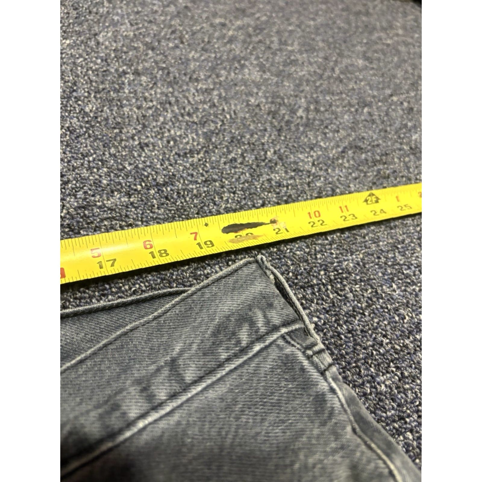 Levi's Levi's 501 Jeans Mens 42x32 Light Gray Button Fly Straight Levi's 501 Denim Regular Straight Mens Size US 42 / EU 58 - 2 Thumbnail