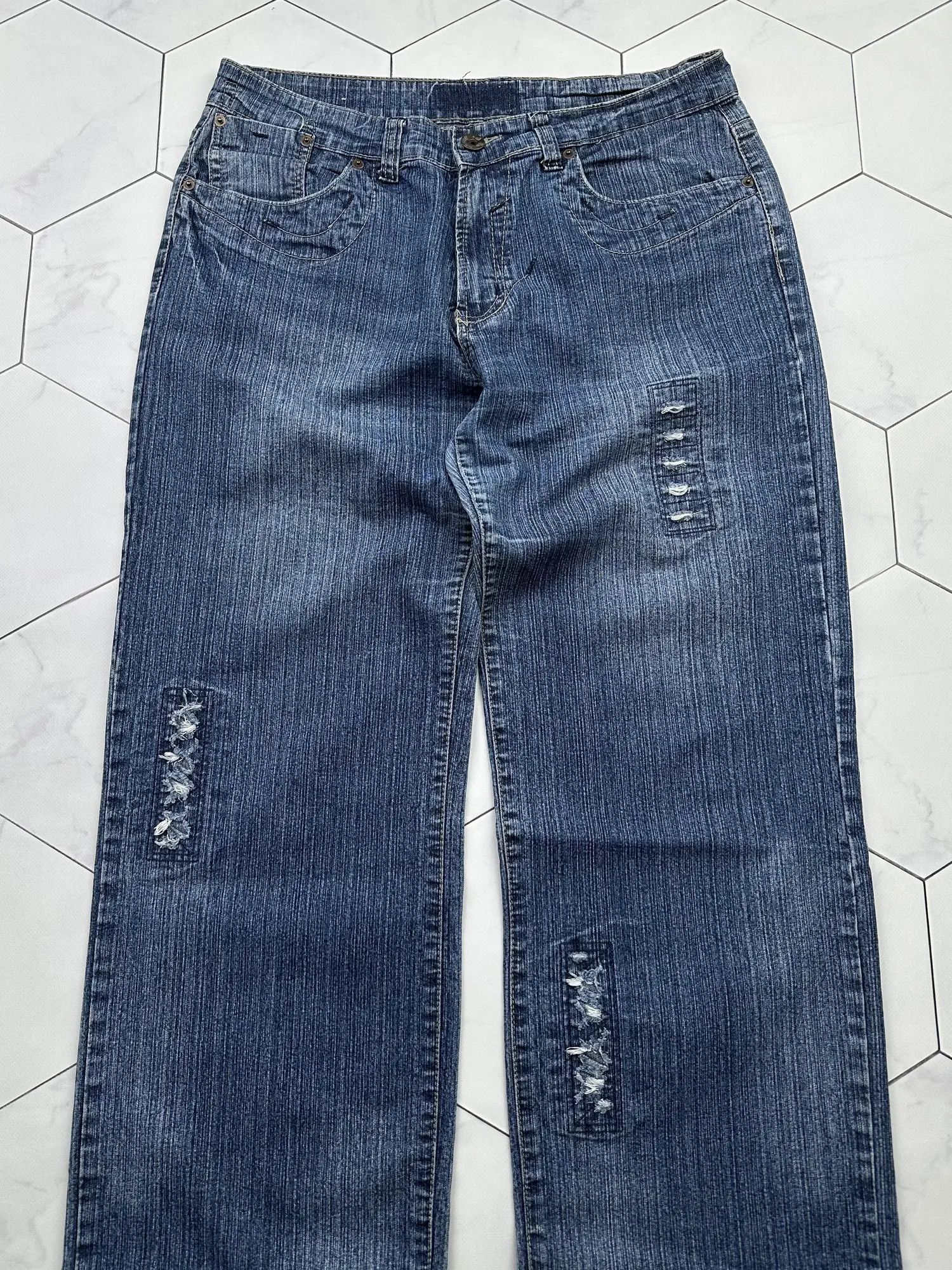 Japanese Brand Vintage Wide Jeans (B472)E2 Size US 32 / EU 48 - 2 Thumbnail