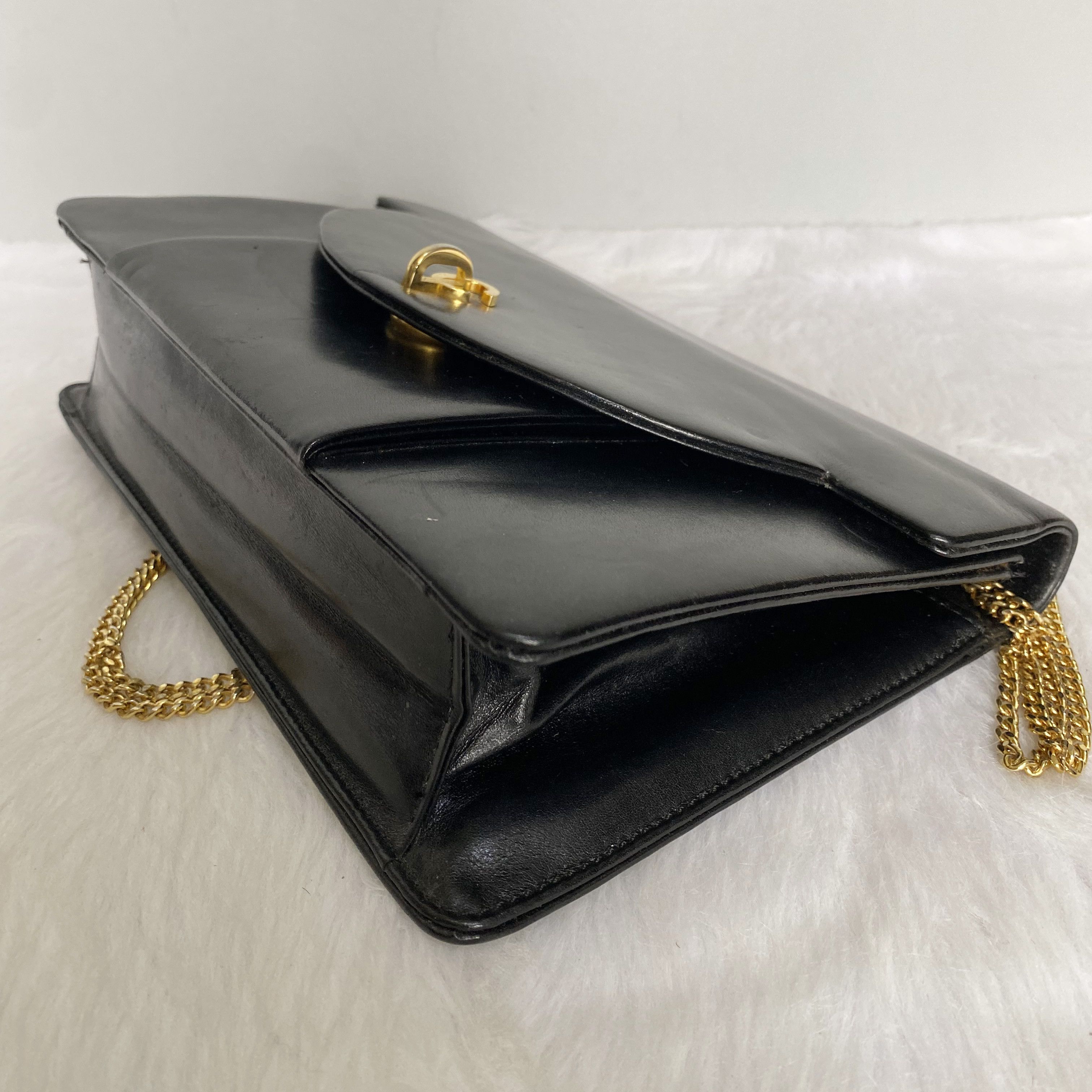 Dior × Vintage Vintage Black Chained Leather Shoulder Bag Size ONE SIZE - 6 Thumbnail
