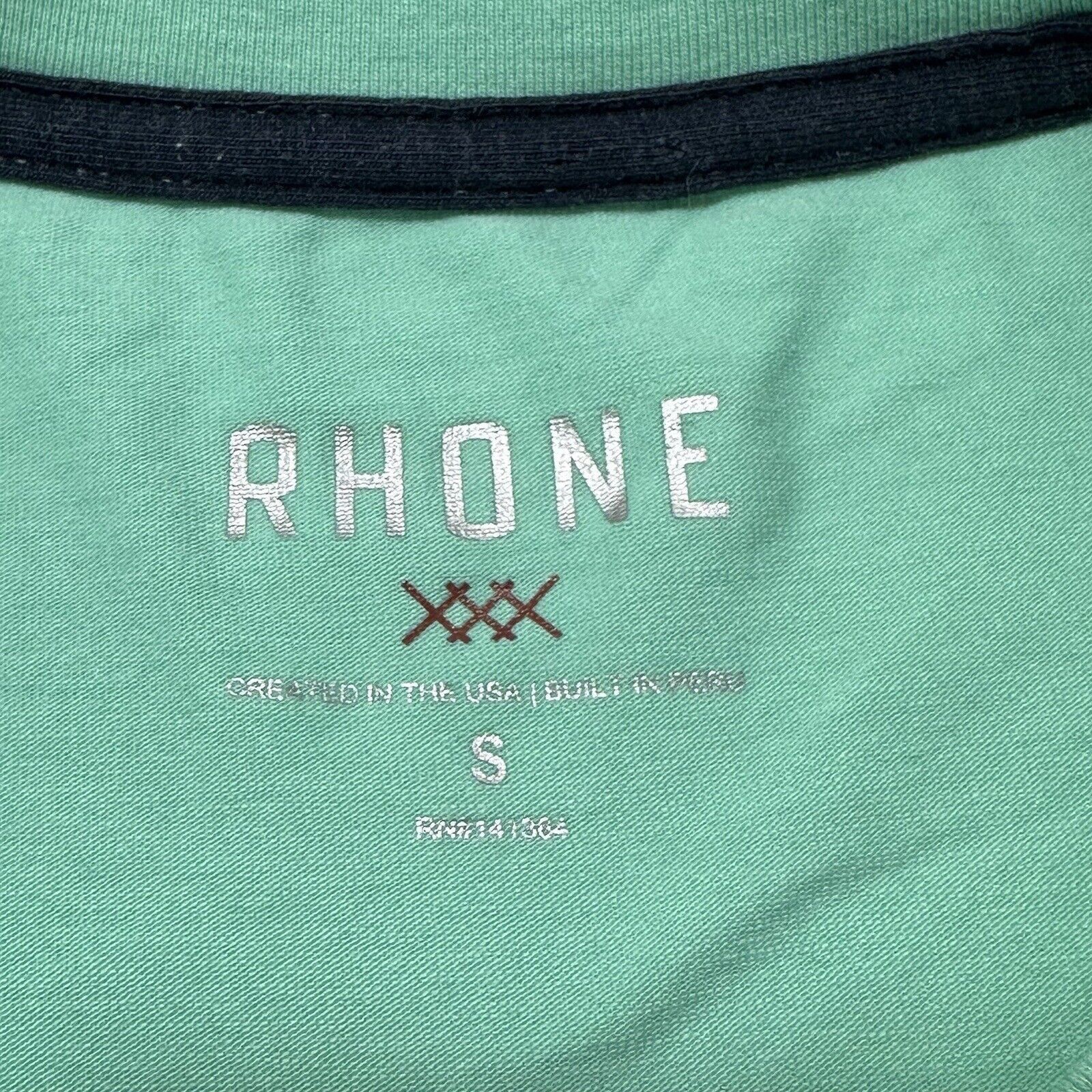Rhone Rhone Peloton Small Mint Green Graphic T Shirt Pima Cotton Size US S / EU 44-46 / 1 - 3 Thumbnail