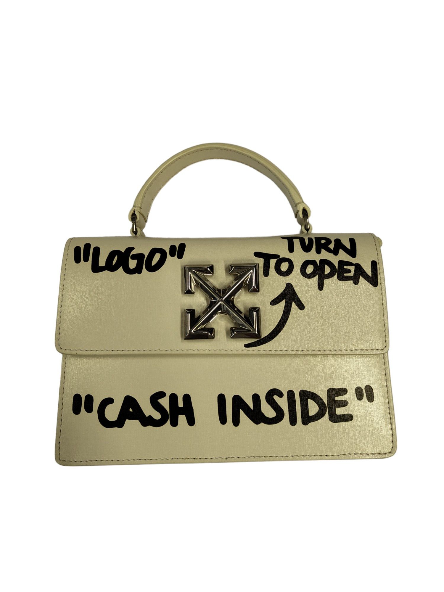 Off-White White Jitney 1.4 Leather Handbag Size ONE SIZE - 1 Thumbnail