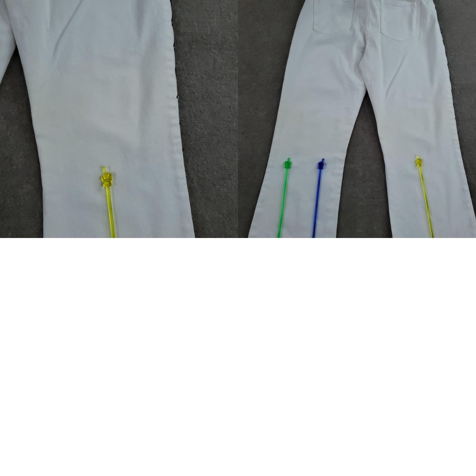 Ralph Lauren Ralph Lauren Jeans Co. Jeans Women 10 White High Rise Beaded Bootcut Shirt? Size 32" / US 10 / IT 46 - 11 Thumbnail