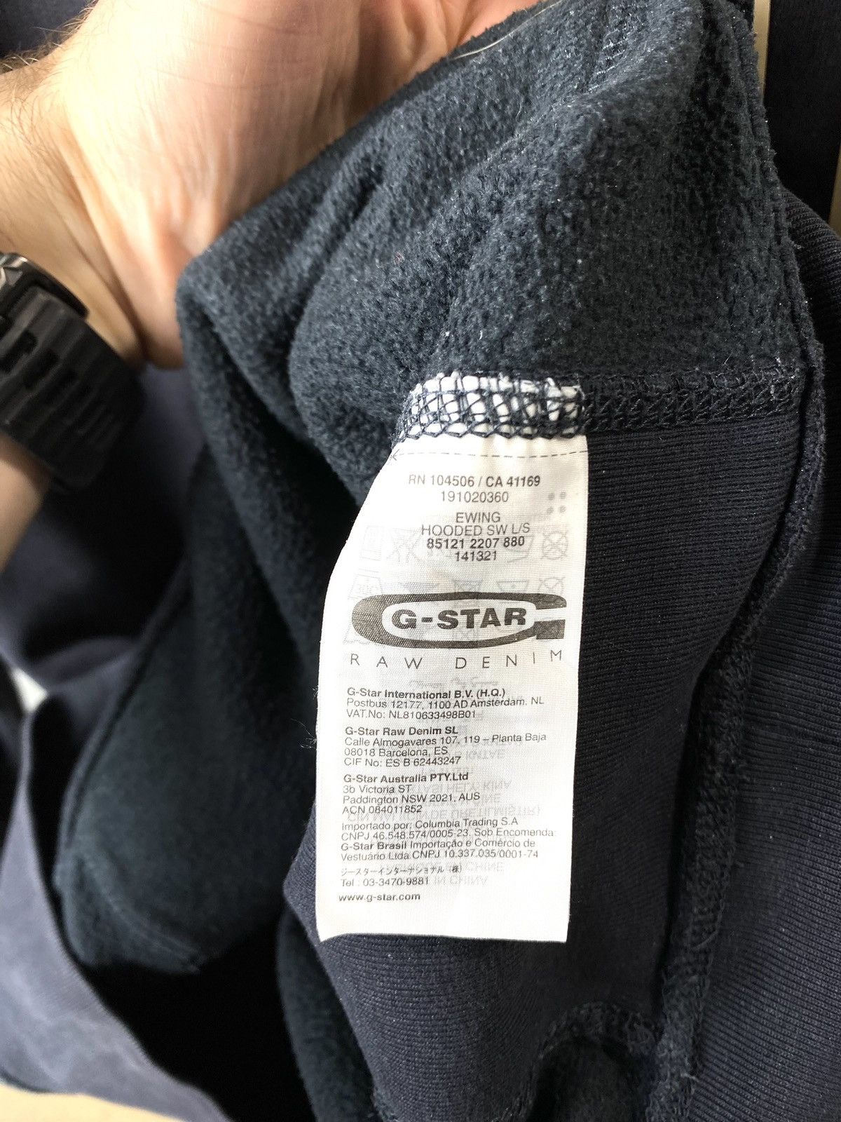 G-Star × Japanese Brand Vintage G Star Raw Hoodie Hype Japan Style Size US L / EU 52-54 / 3 - 9 Thumbnail