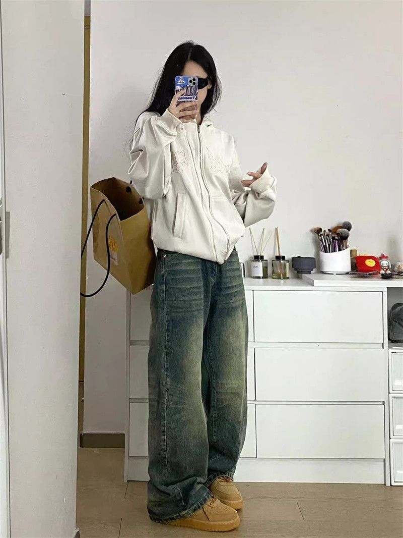 Designer × Vintage Deeptown Y2k Baggy Wide Leg Jeans Women Size 25" / US 0 / IT 36 - 3 Thumbnail