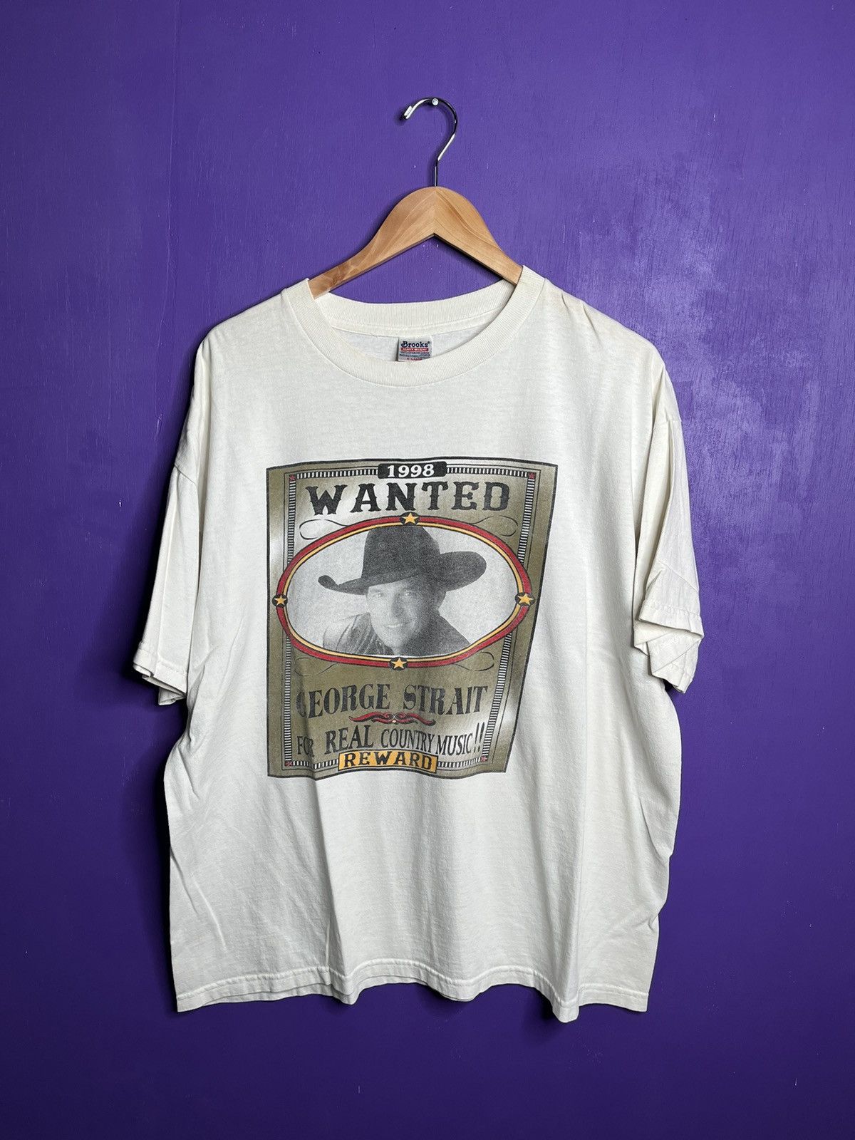 Vintage 1998 George Strait country music festival t-shirt