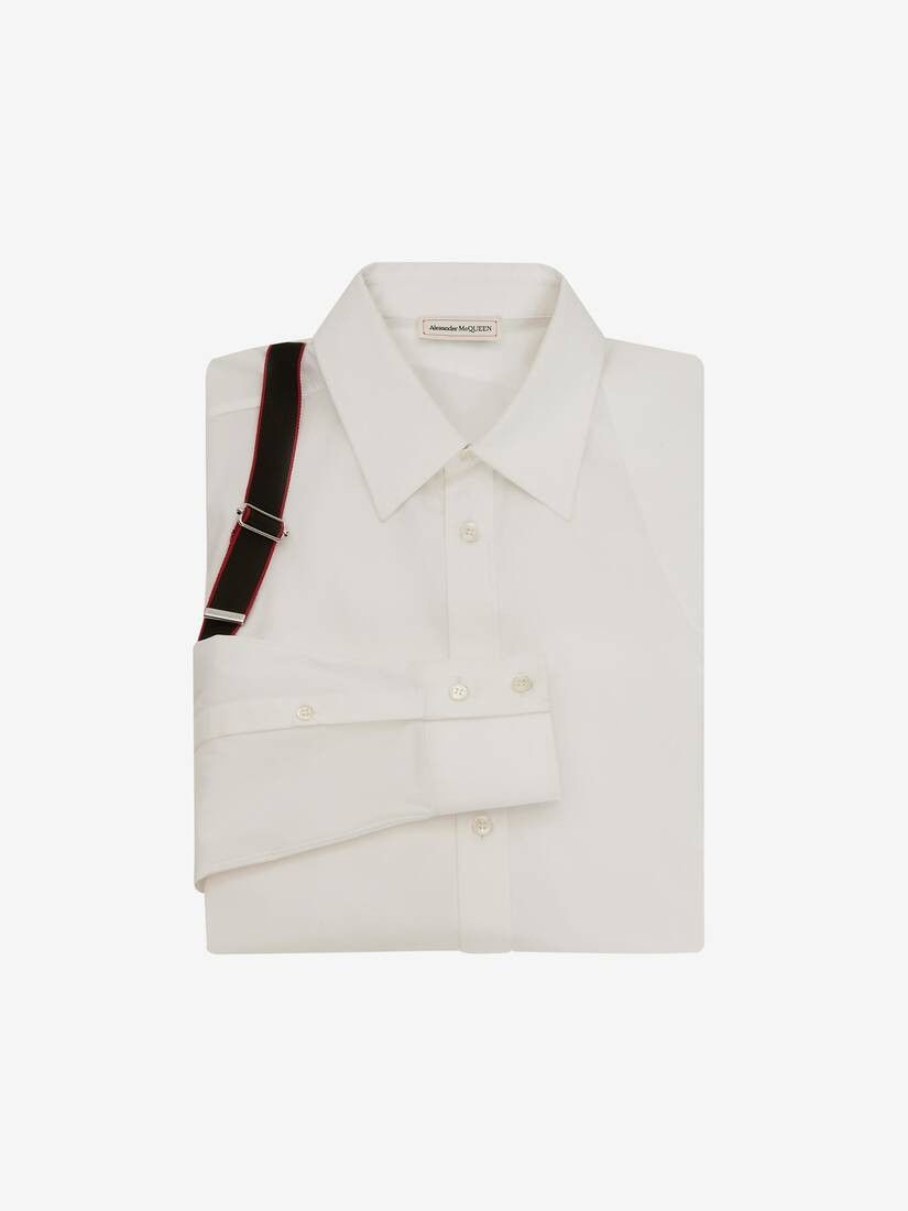 Alexander McQueen o1w1db10725 Alexander McQueen Signature Harness Shirt White Size US S / EU 44-46 / 1 - 3 Thumbnail