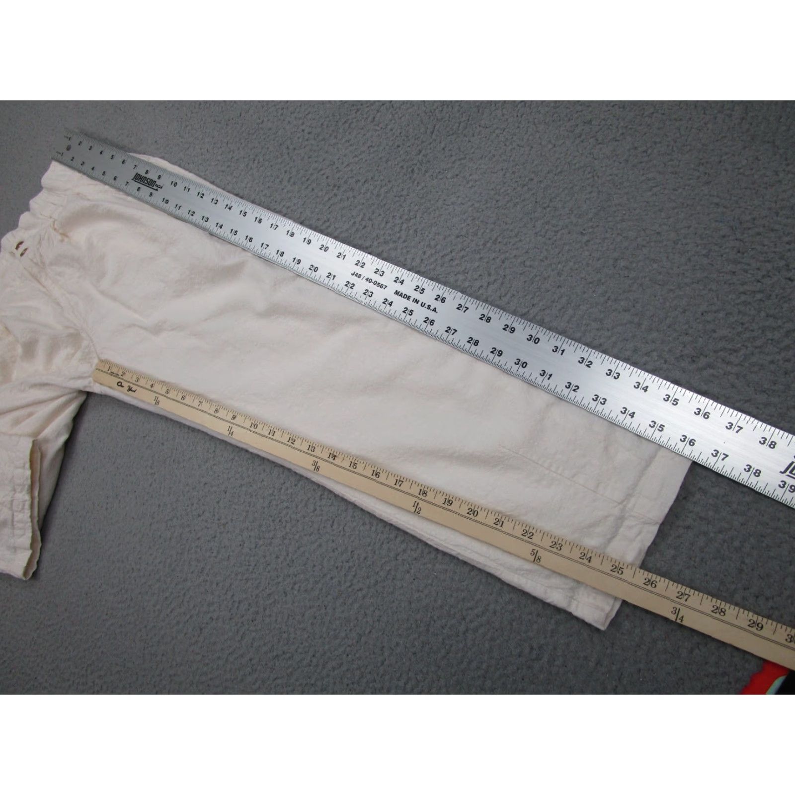 Urban Outfitters VINTAGE Urban Outfitters Pants Womens XS Ivory Cream Linen Coastal Beach Clean Resort Size 26" / US 2 / IT 38 - 3 Thumbnail