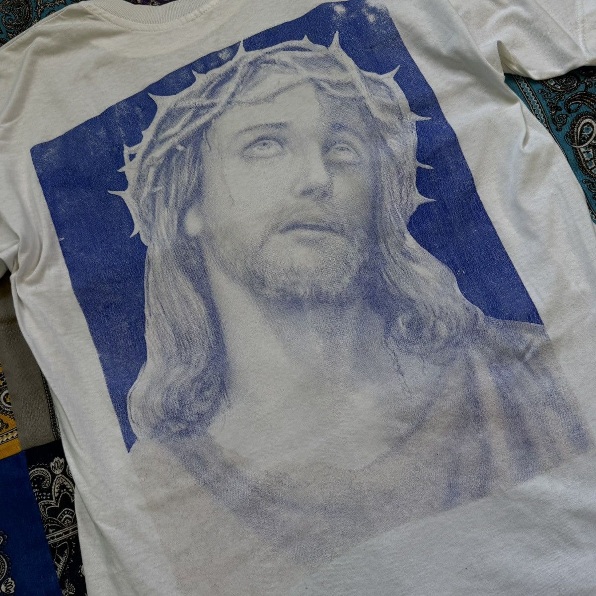 Vintage Jesus “Sagrado corazon” mexican vintage tee Size US M / EU 48-50 / 2 - 3 Thumbnail