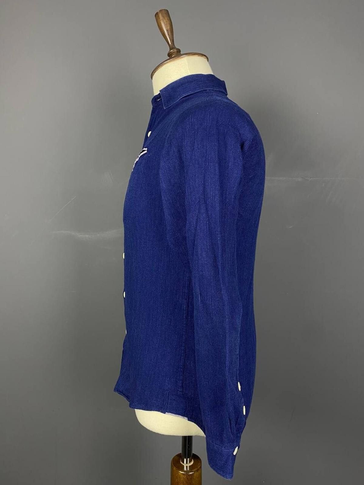 Folk Folk Blue Long Sleeve Button Down Summer Shirt Size 2 Size US M / EU 48-50 / 2 - 4 Thumbnail