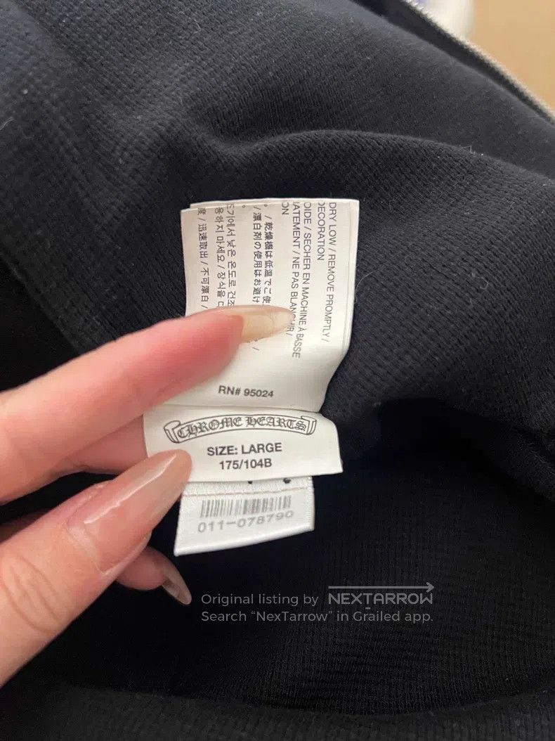 CHROME HEARTS Size L Foti family portrait printed Croce hea