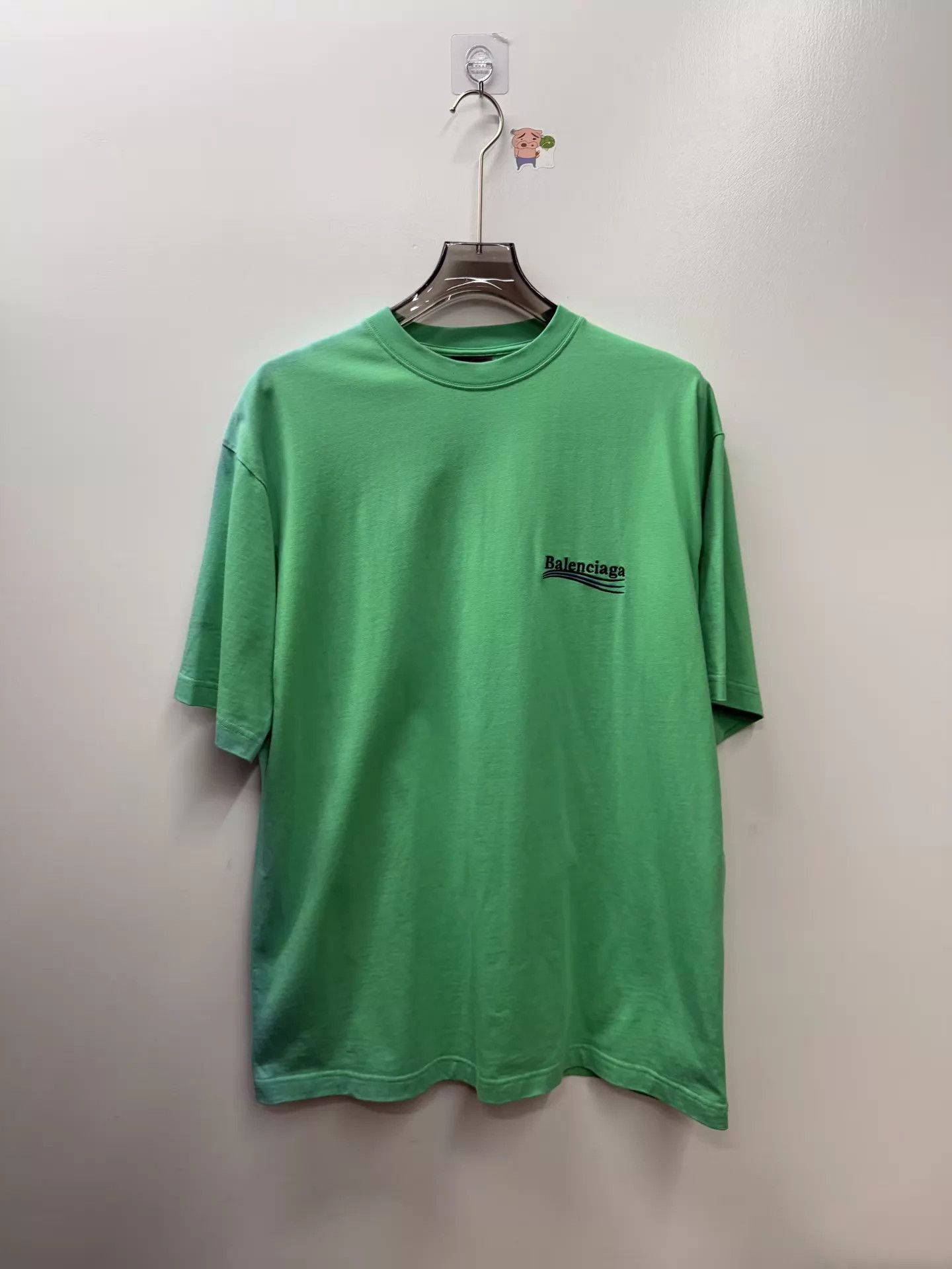 Balenciaga Balenciaga Classic Coke Wave Green Short Sleeve T-shirt XS Size US XS / EU 42 / 0 - 1 Thumbnail