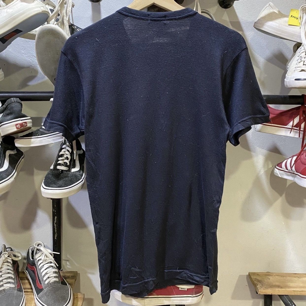 MCM Luxury Vintage MCM Legere Plain Navy Blue Tee Size US S / EU 44-46 / 1 - 2 Thumbnail
