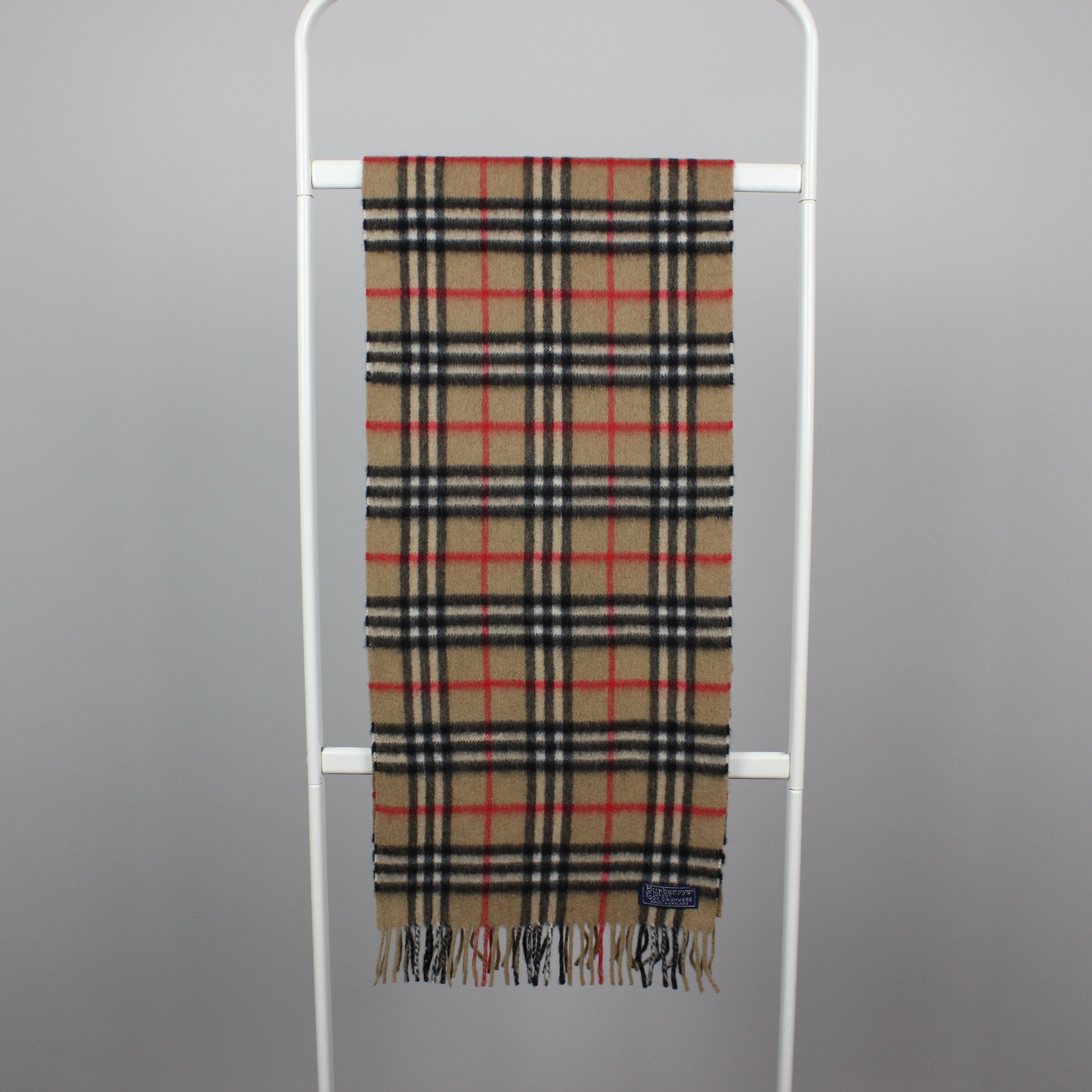 Burberry Burberry scarf pure cashmere wool nova full beige 0006 Size ONE SIZE - 4 Thumbnail