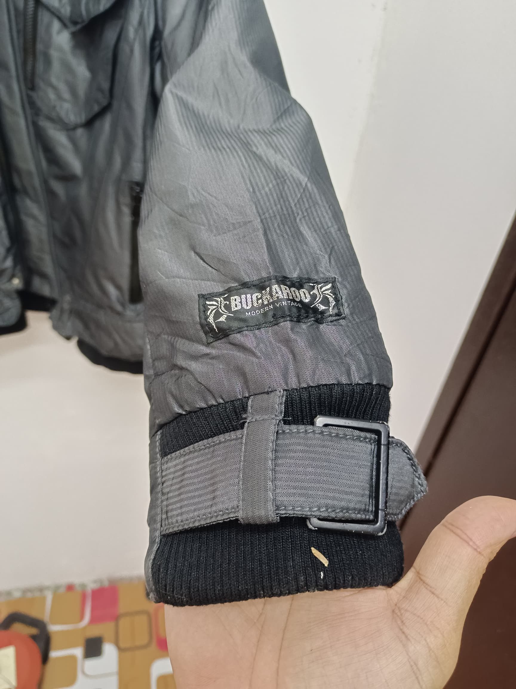 Vintage vintage 🔥Buckaroo Quilted Military Style black Jacket Size US L / EU 52-54 / 3 - 18 Thumbnail