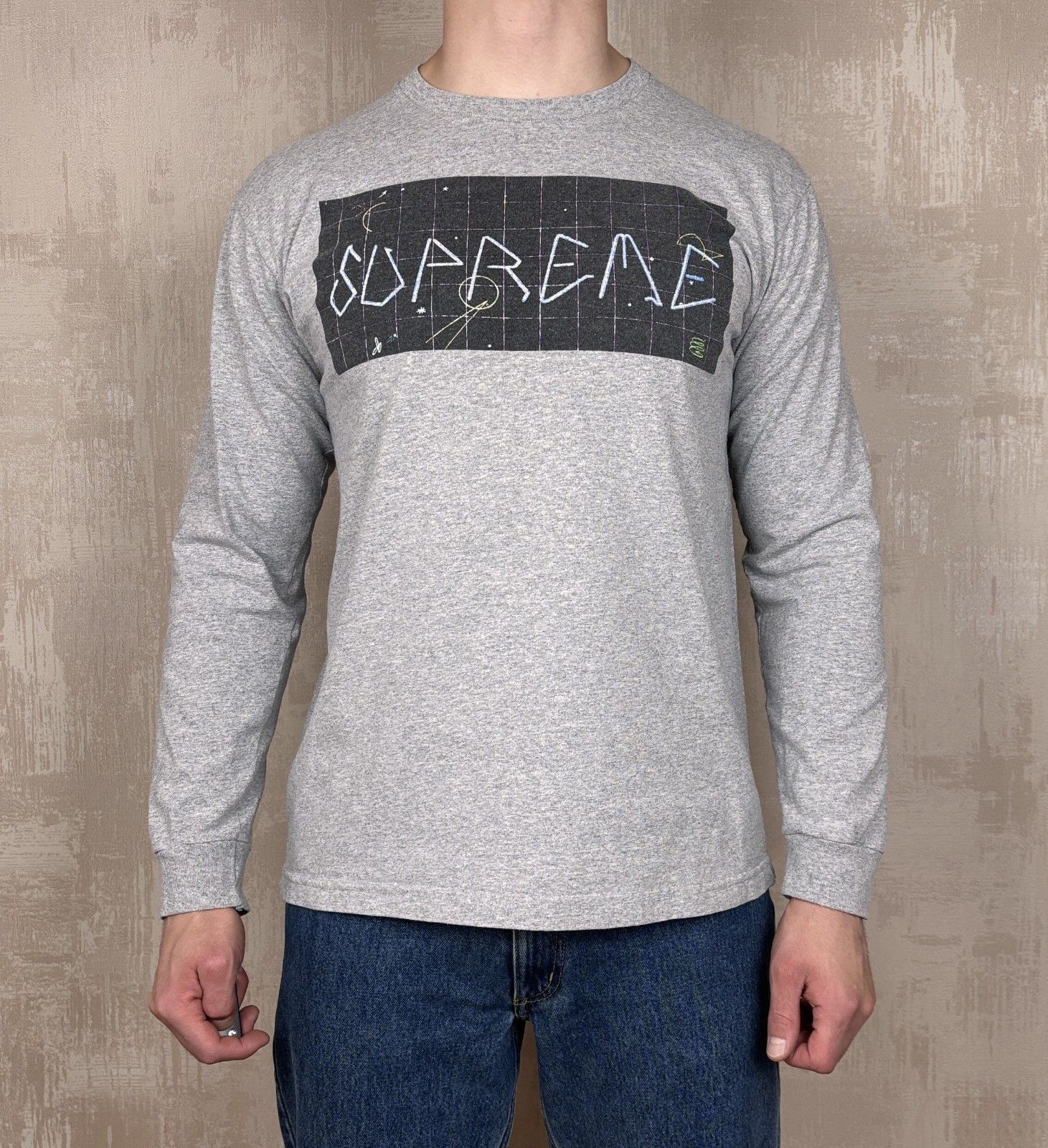 Supreme Supreme Blade Grid Box Logo Long Sleeve T-shirt Size US L / EU 52-54 / 3 - 2 Thumbnail