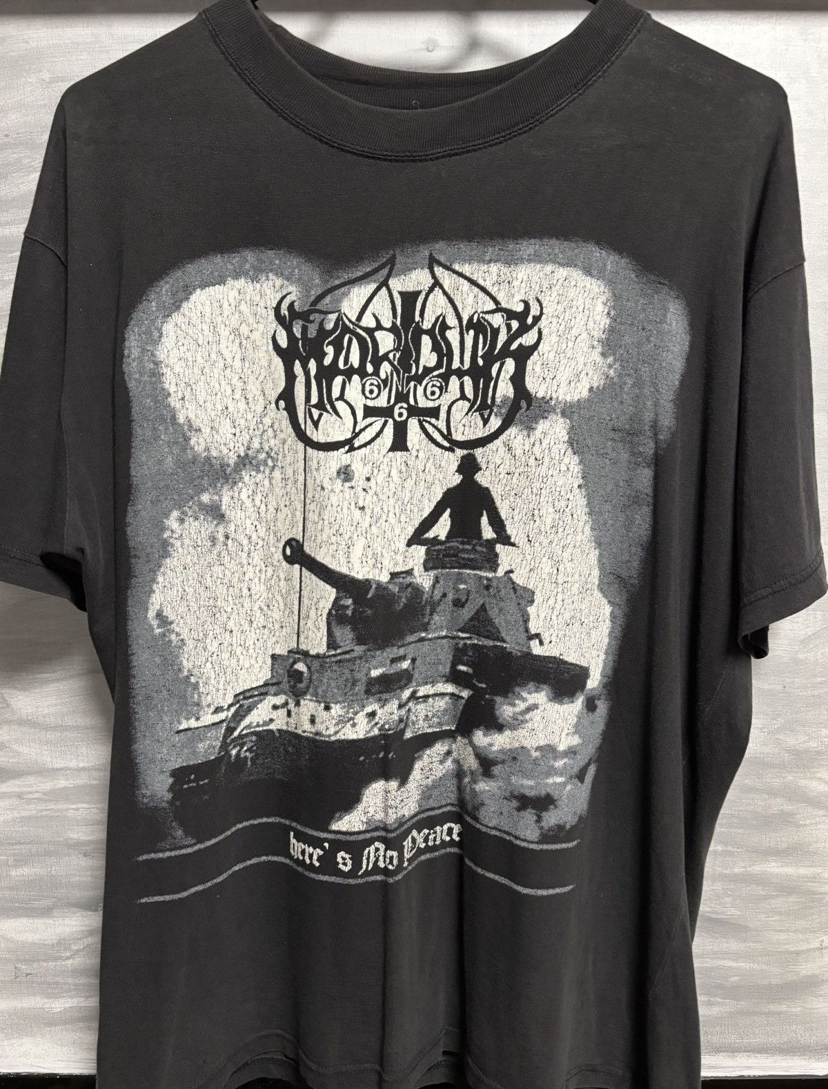 Band Tees Marduk Here’s No Peace 90s Black Metal Vintage Tee M Size US M / EU 48-50 / 2 - 1 Thumbnail