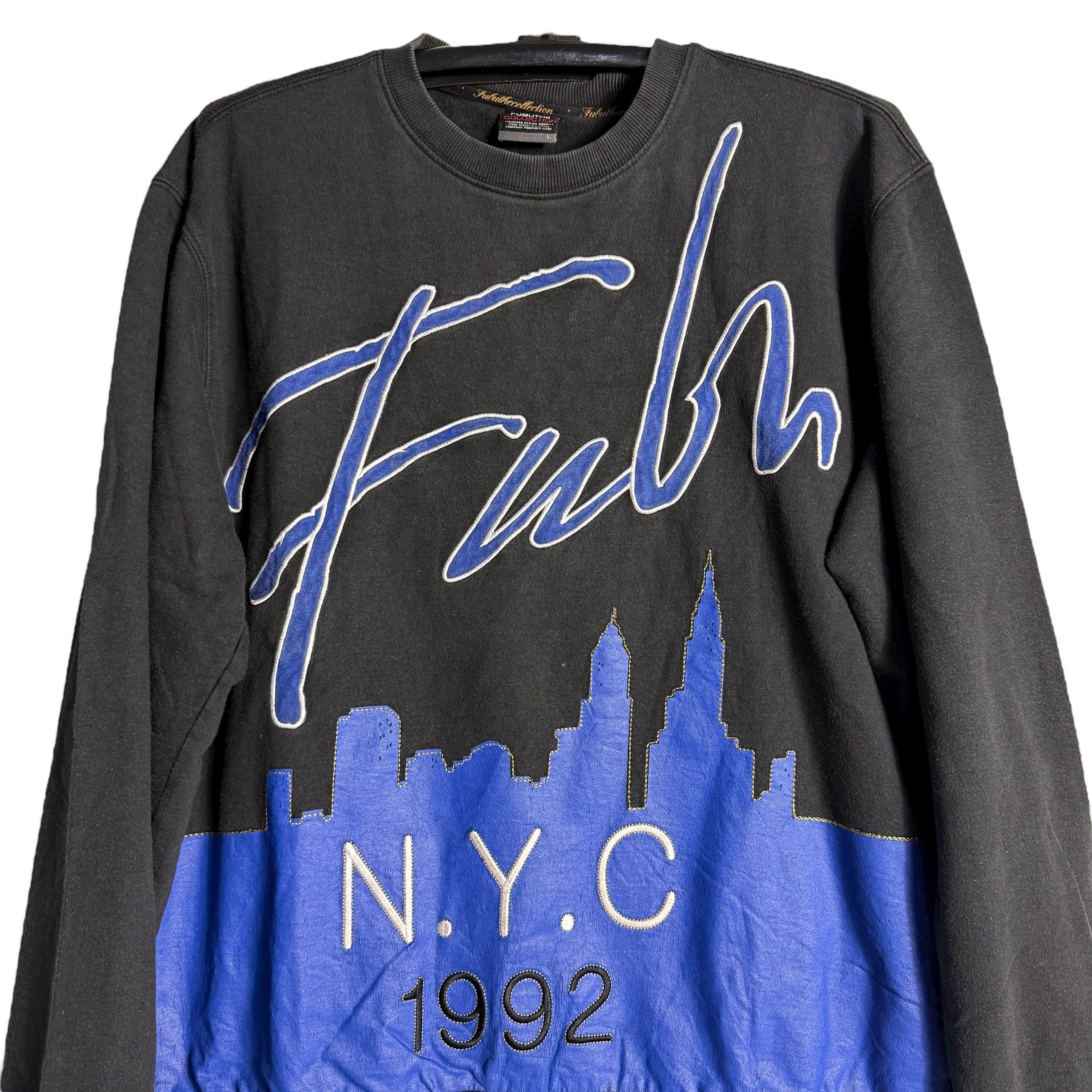 Fubu 🔥RARE🔥Vintage Fubu NY City 1992 OVP Crewneck Sweatshirt Size US L / EU 52-54 / 3 - 2 Thumbnail