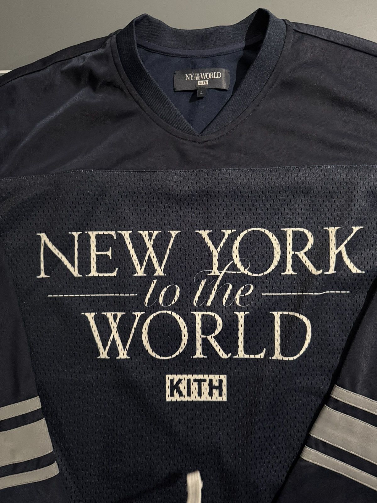 Kith Kith NY To The World Mesh Longsleeve Jersey Size US L / EU 52-54 / 3 - 3 Thumbnail
