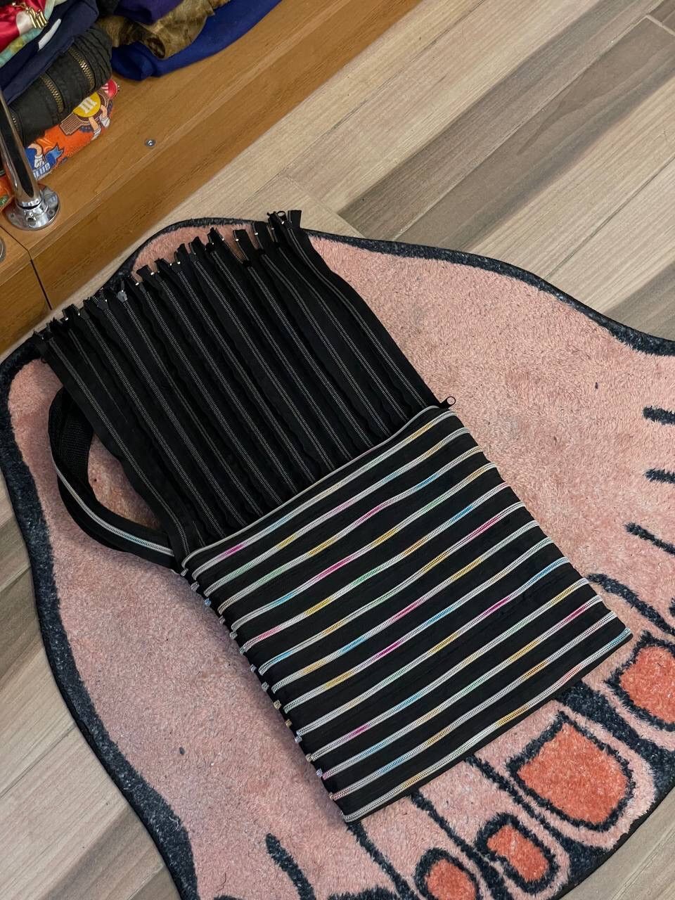 Handmade Avant Garde Handmade Multizip Shoulder Bag Size ONE SIZE - 11 Thumbnail
