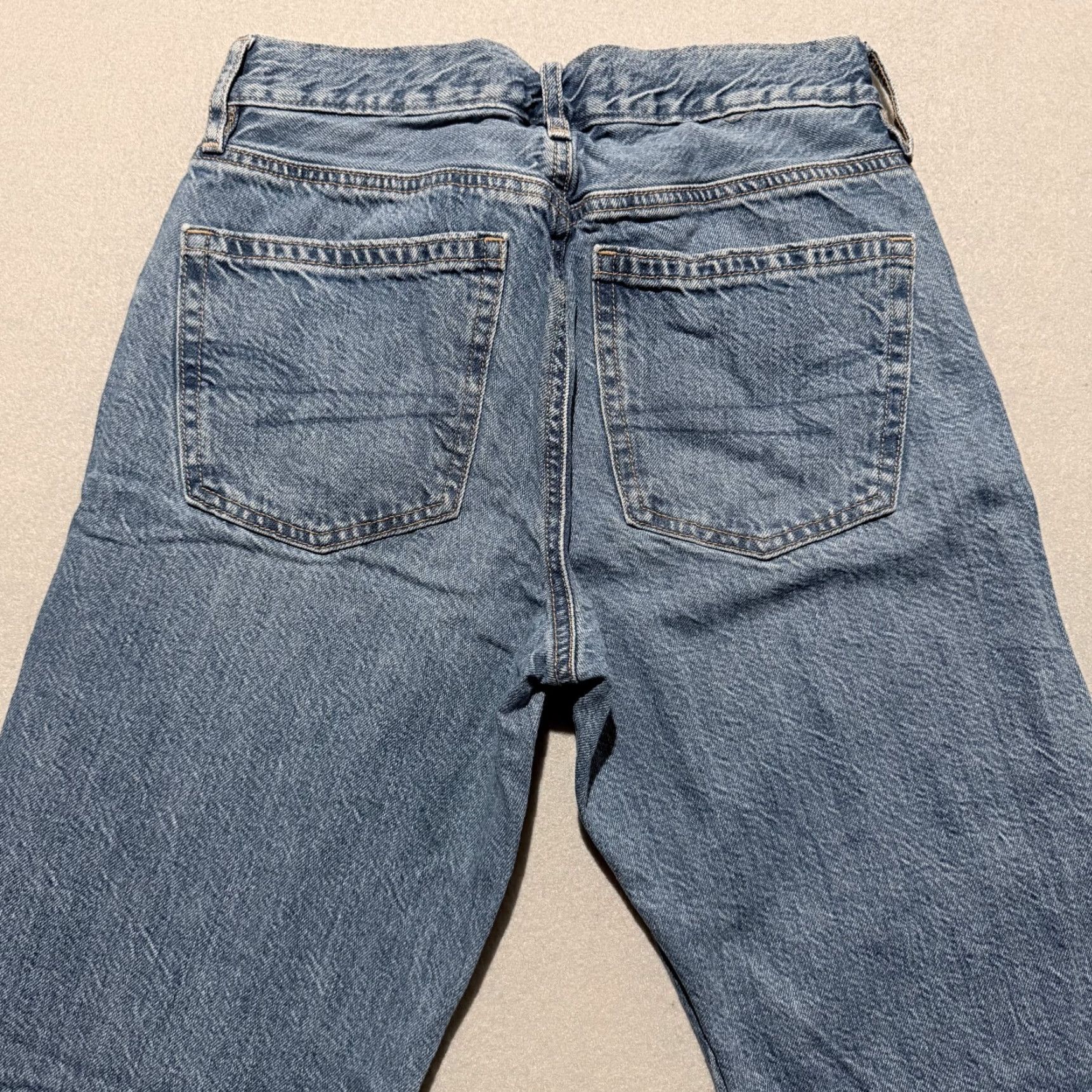 American Eagle Outfitters American Eagle 90s Straight Jeans Women's Blue Denim Pockets Zip Fly 00 Short Short Womens jeans Blue 90s Straight Jeans Womens 00 Short Size 24" / US 00 / IT 34 - 4 Thumbnail