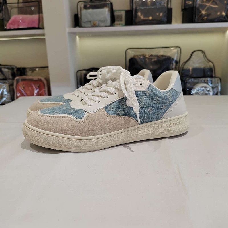 Louis Vuitton Louis Vuitton Stadium Denim Low-Top Sneakers -2505 Size US 7 / IT 37 - 1 Thumbnail