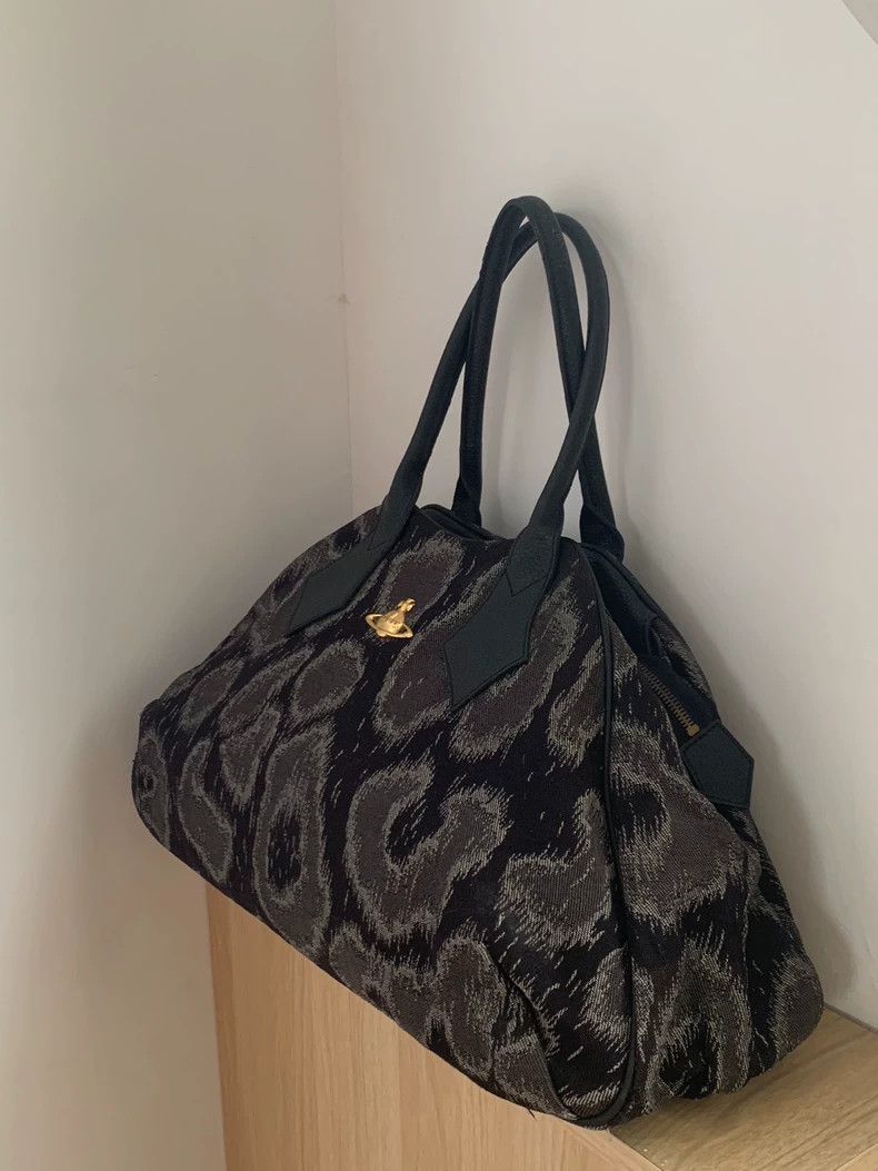 Vivienne Westwood Vivienne Westwood Black and grey leopard print bowling tot Size ONE SIZE - 4 Thumbnail