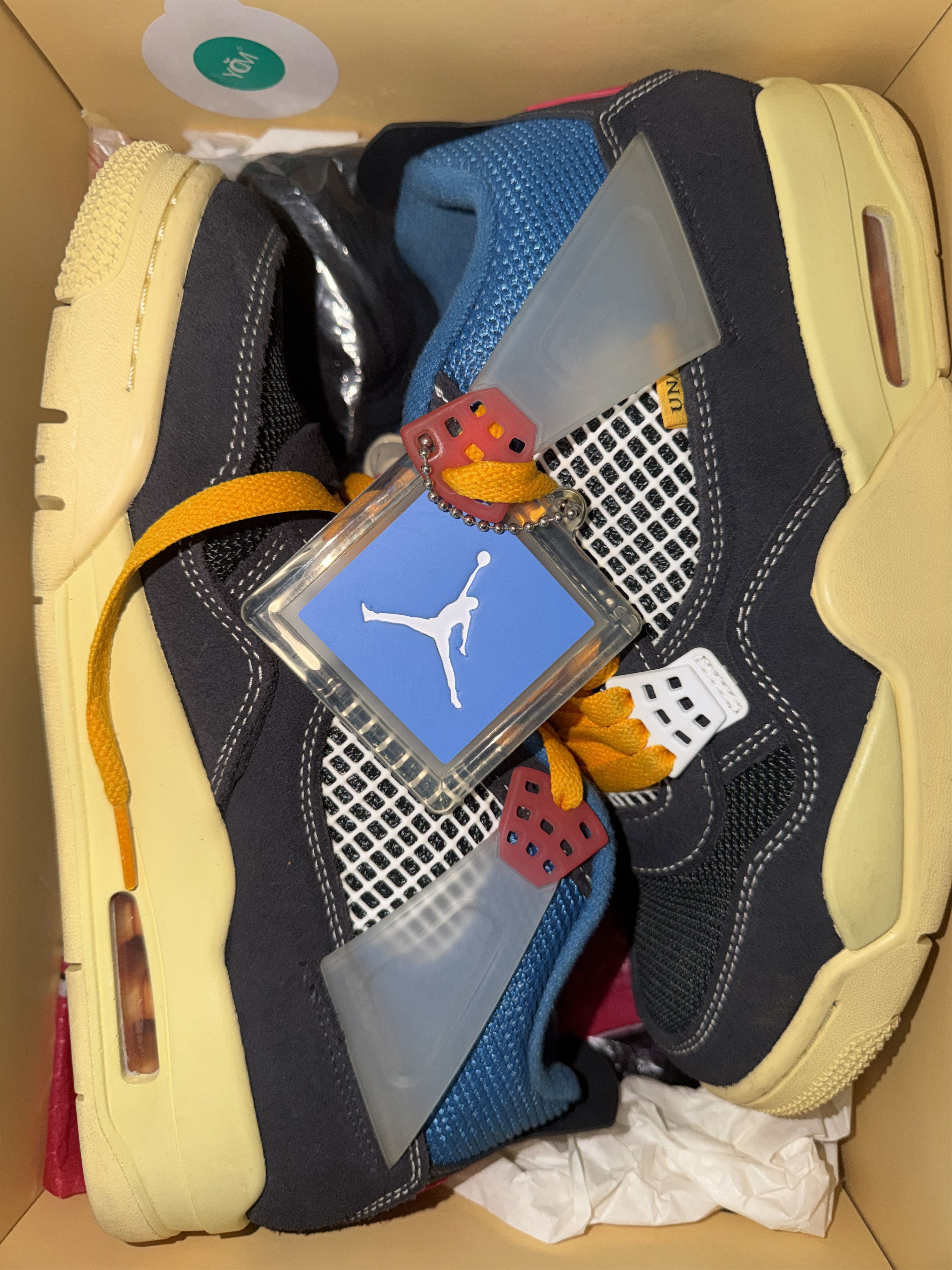 Jordan Brand Union LA x Air Jordan 4 Retro ‘Off Noir’ Size US 6 / EU 39 - 6 Thumbnail