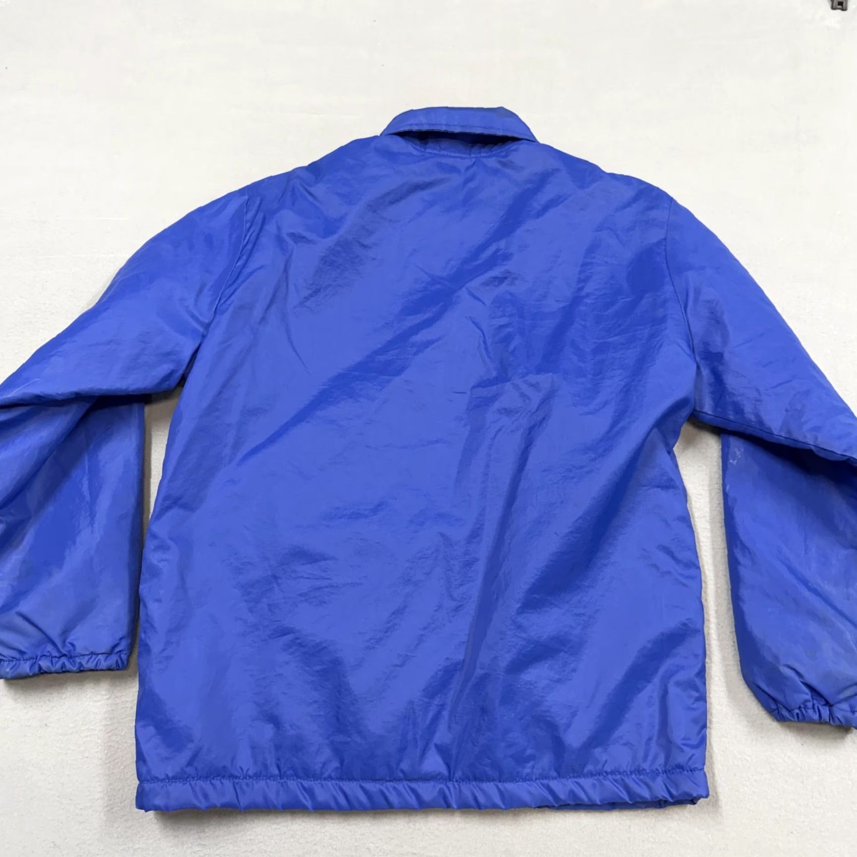 Vintage VINTAGE BMC Jacket Mens M Blue Nylon Snap Windbreaker Lined Pockets Collared USA Size US M / EU 48-50 / 2 - 5 Thumbnail