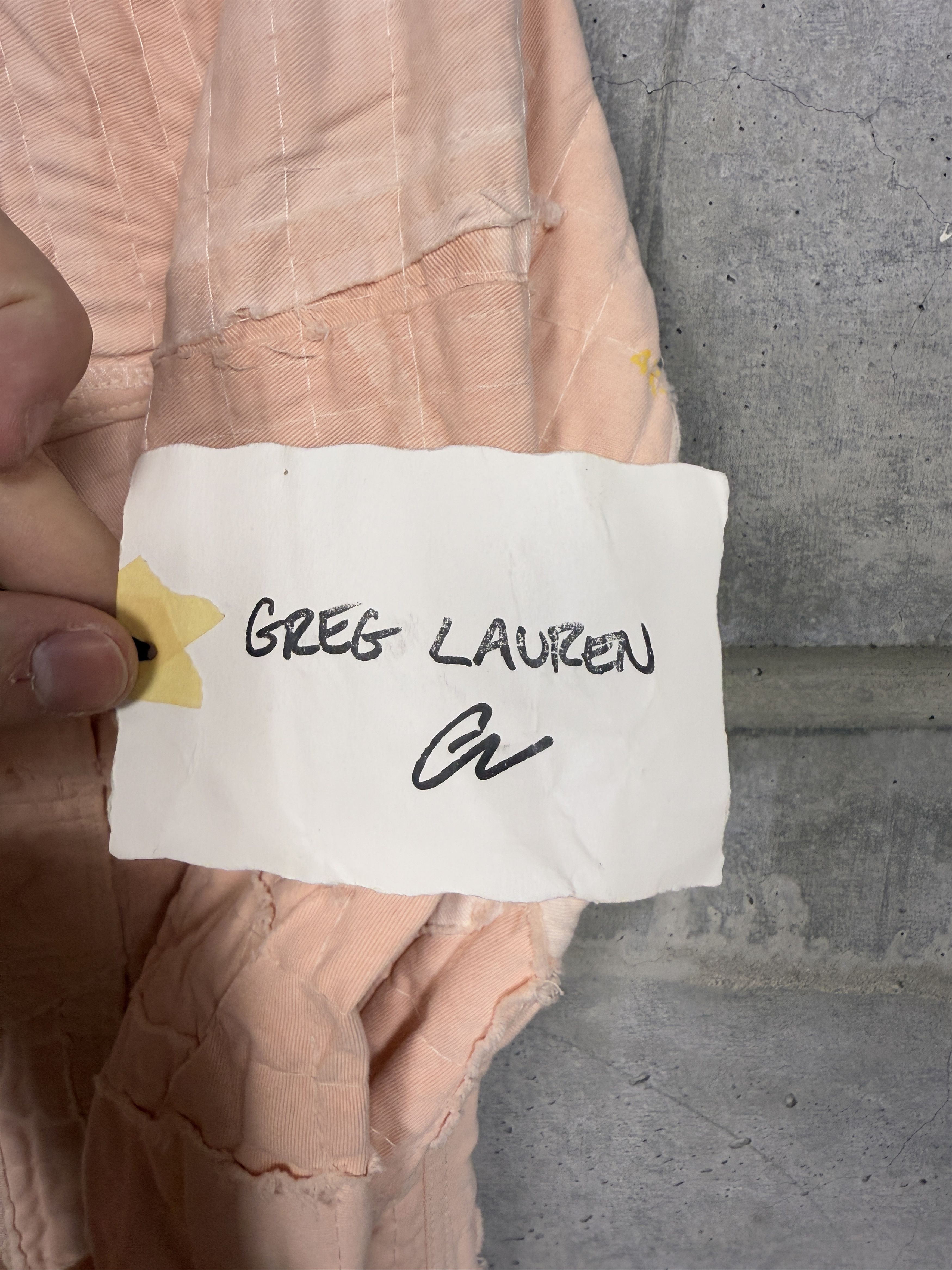 Greg Lauren Greg Lauren Pink Stitchwork Trucker Jacket Size US S / EU 44-46 / 1 - 6 Thumbnail