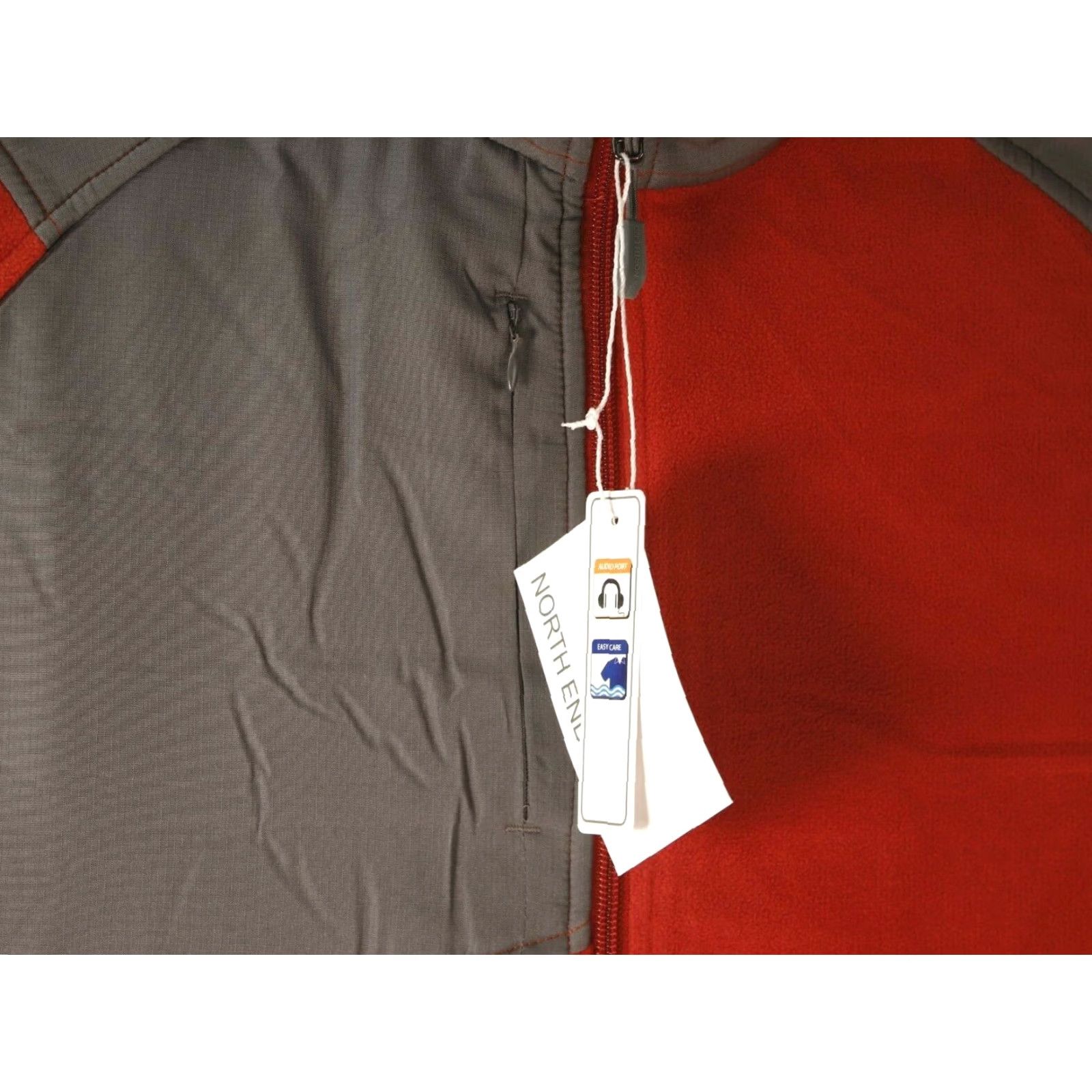 Vintage North End Excursion Trail Fabric-Block Micro Fleece Jacket Men’s Red S Size US S / EU 44-46 / 1 - 5 Thumbnail