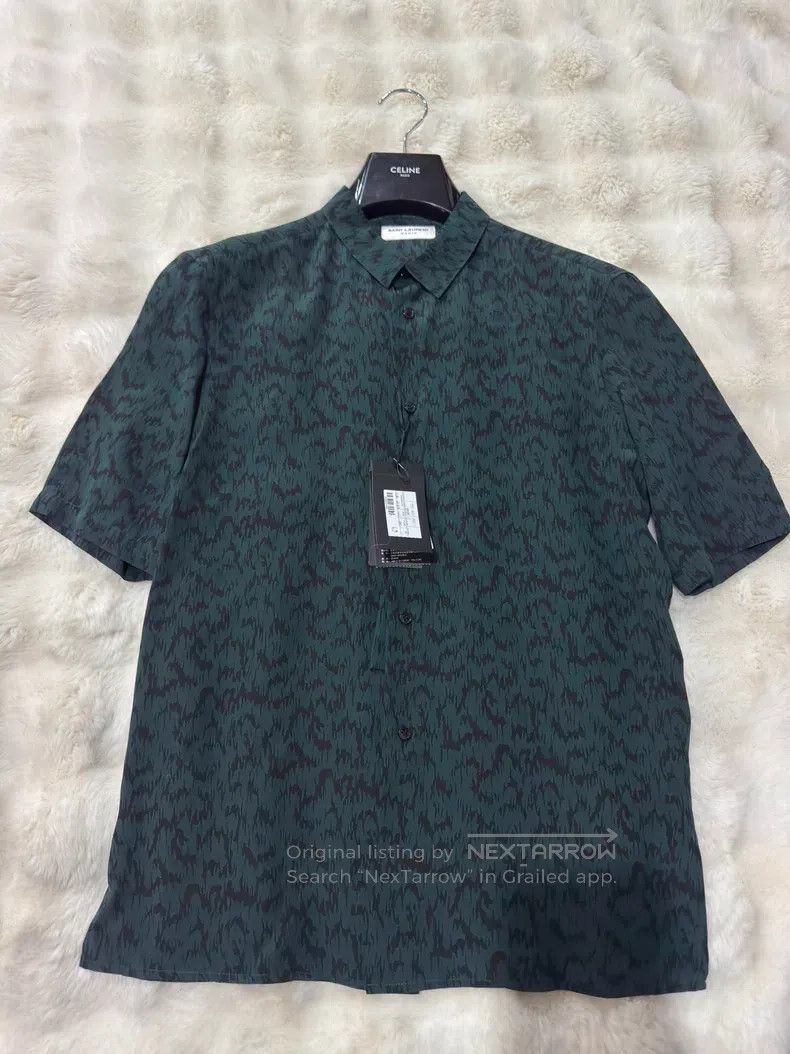 Saint Laurent Paris Saint Laurent Paris size 37 Dark Pattern Men's Shirt Size US S / EU 44-46 / 1 - 1 Thumbnail