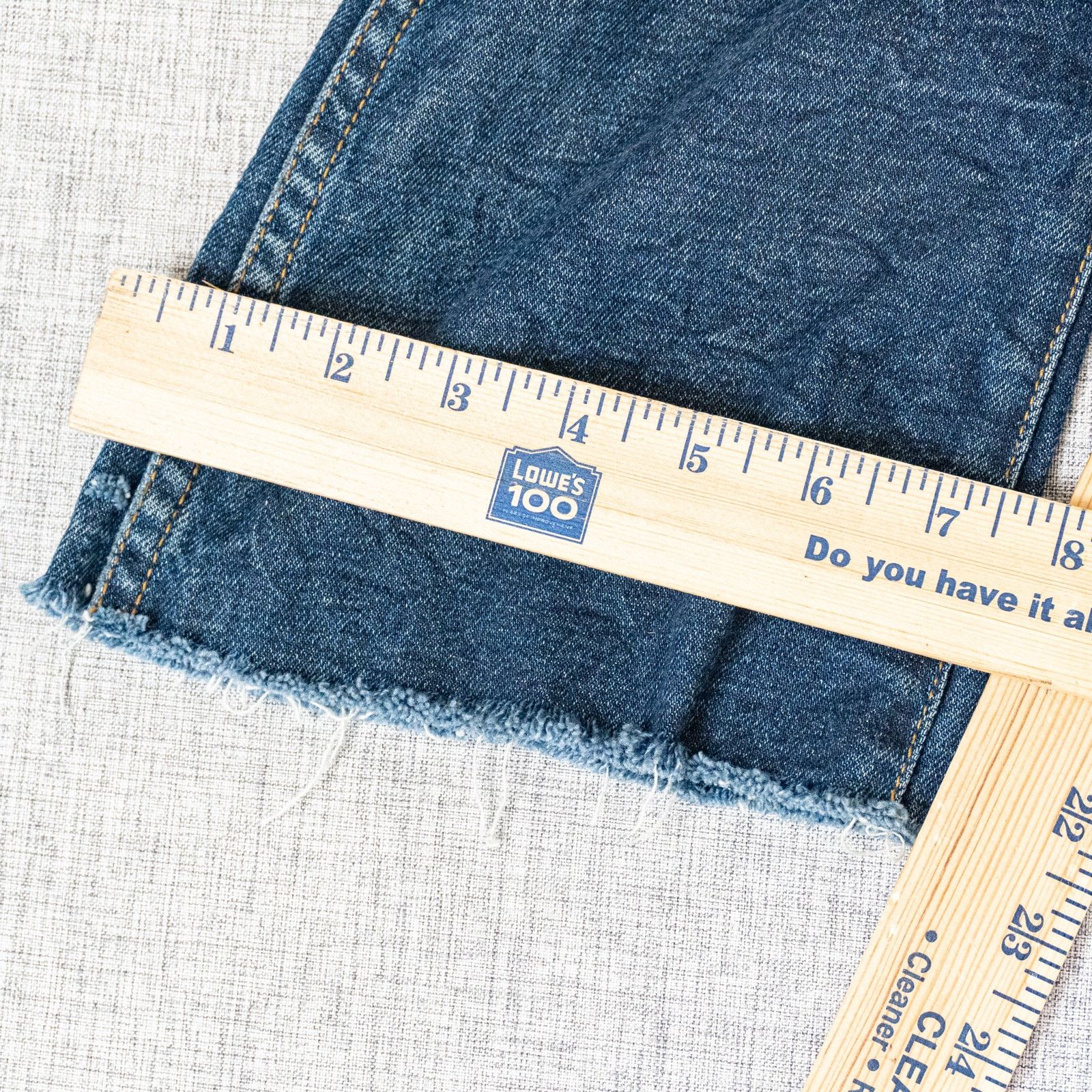 KHAITE Khaite Benny Cropped Flare Raw Denim Jeans size 26 Size 26" / US 2 / IT 38 - 14 Thumbnail