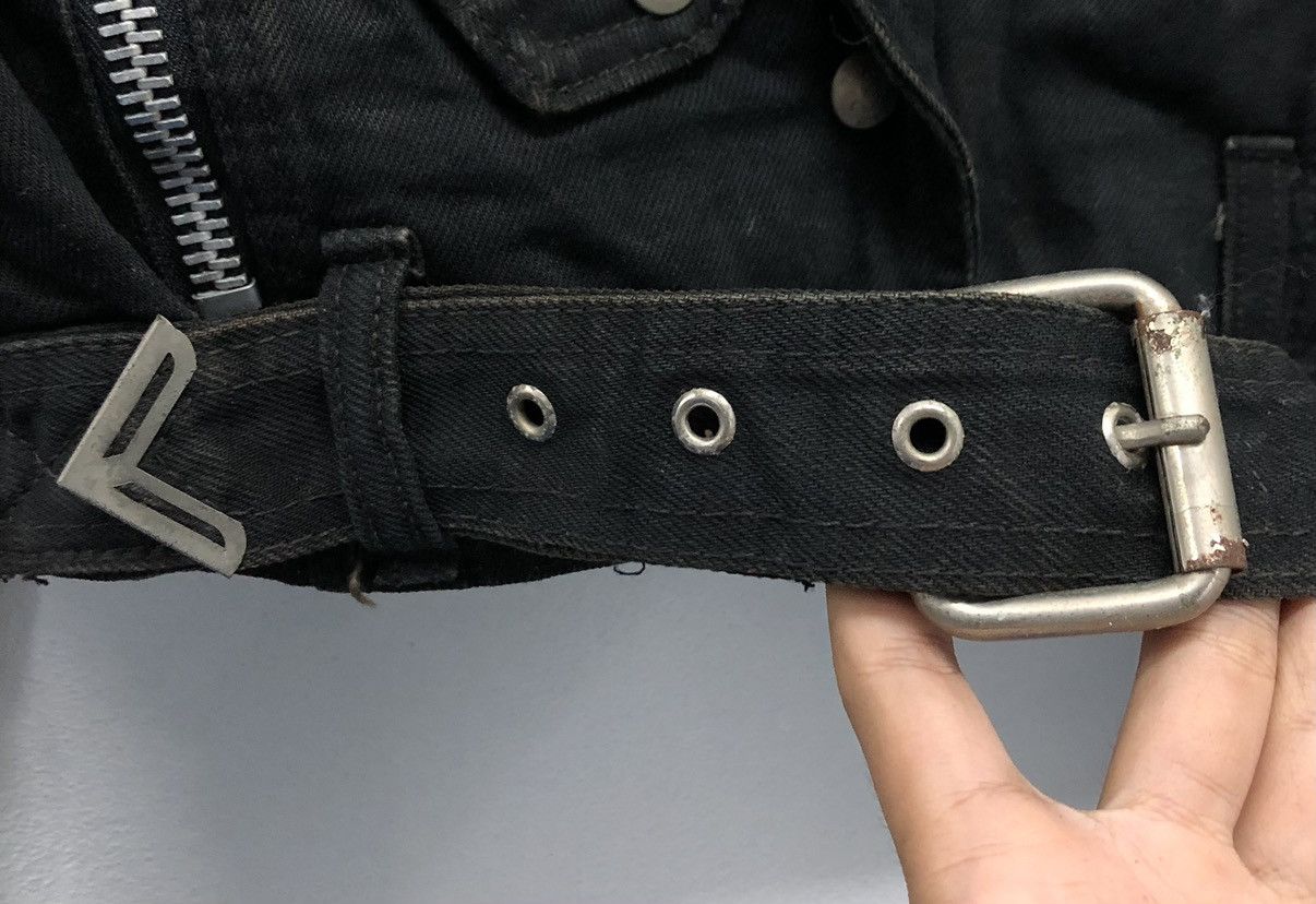 Other Vintage Parasuco Black Denim Moto Jacket - Made in Canada M Size M / US 6-8 / IT 42-44 - 11 Thumbnail