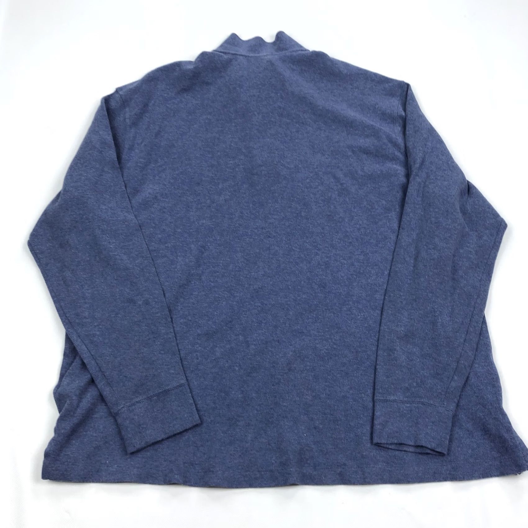 Polo Ralph Lauren Polo Ralph Lauren Men's Blue Estate Rib 1/4 Zip Pullover Sweater 2XLT Tall Size US XXL / EU 58 / 5 - 7 Thumbnail