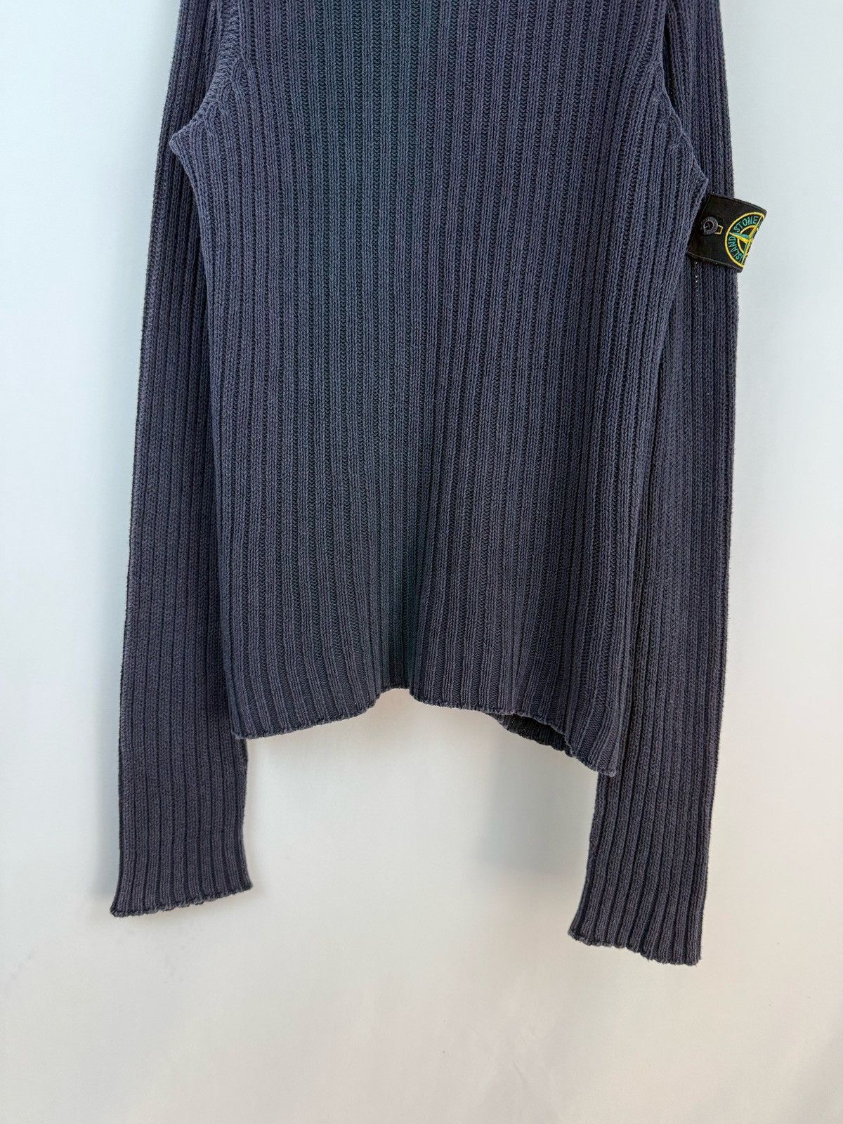Stone Island STONE ISLAND 2004ss Archive Oversized Boat Neck Knit Size US XL / EU 56 / 4 - 4 Thumbnail