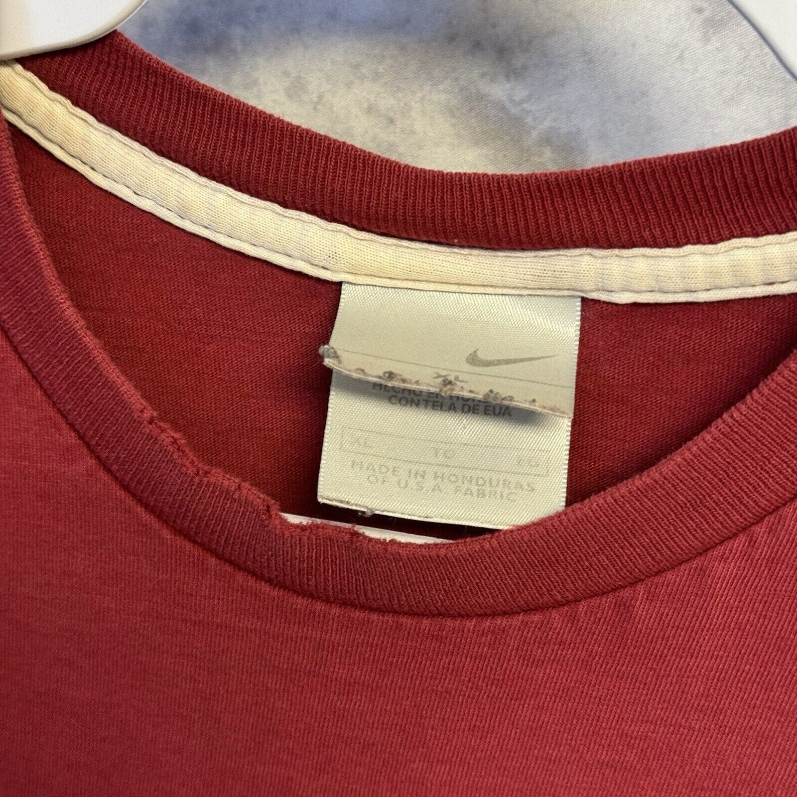 Nike Vintage Y2k Nike T Shirt Mens XL Red Maroon Sportswear Embro Size US XL / EU 56 / 4 - 4 Thumbnail