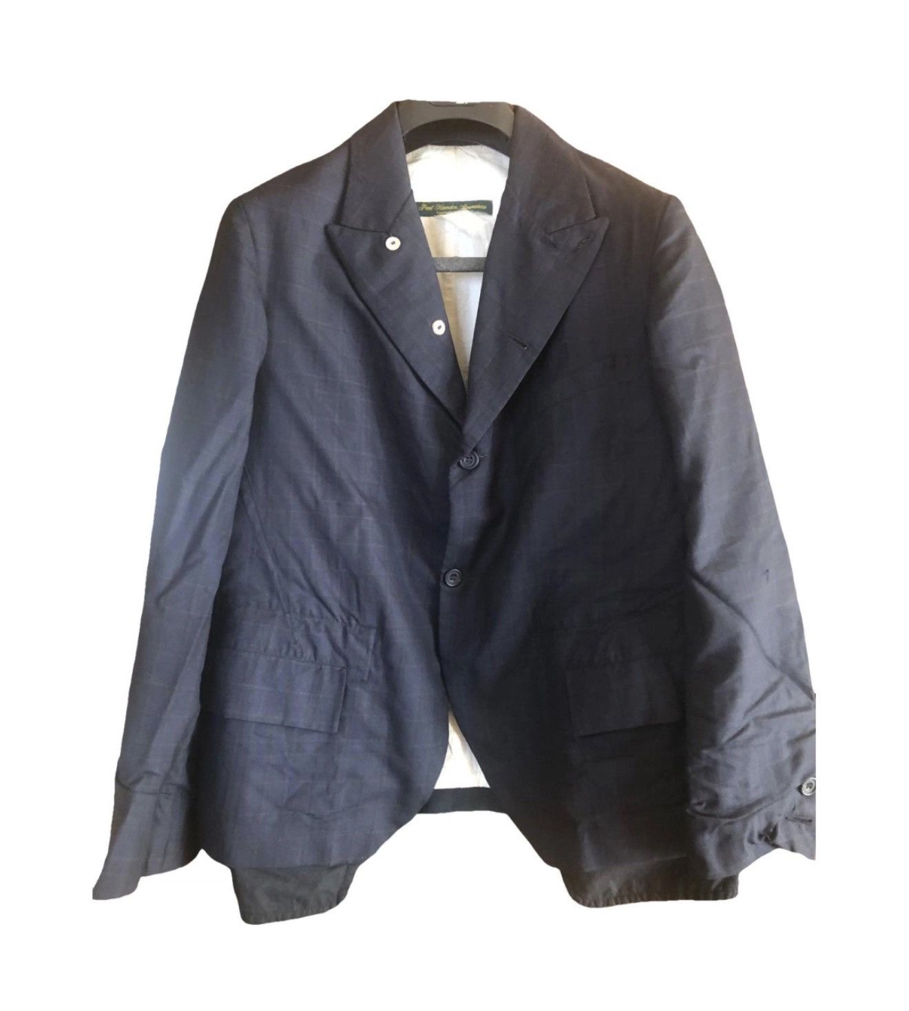 Paul Harnden Shoemakers Navy Checked Blazer Paul Harnden Shoemakers M Size 48R - 1 Thumbnail