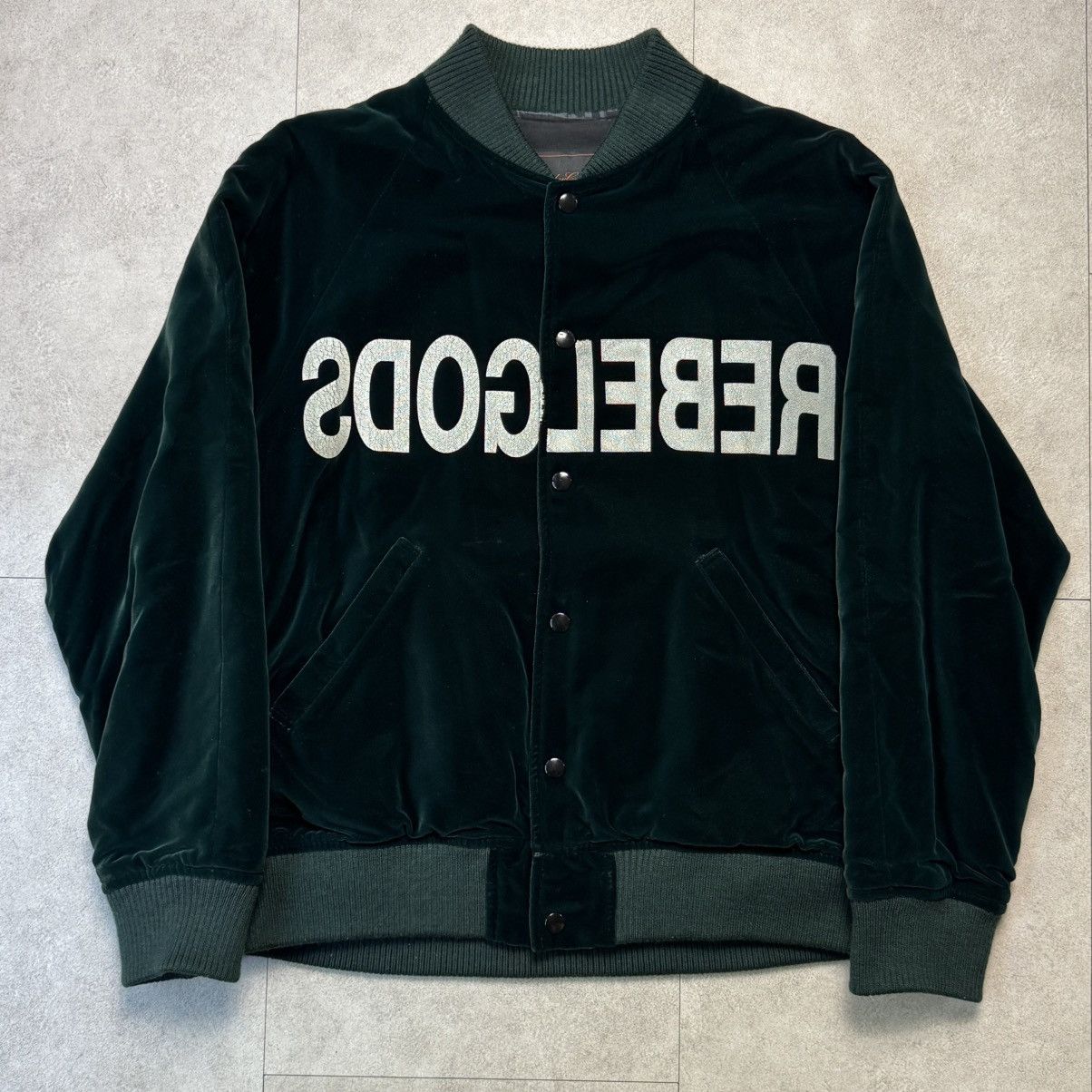 Jun Takahashi × Undercover undercover Green Rebel Gods Bomber Jacket Size US M / EU 48-50 / 2 - 2 Thumbnail