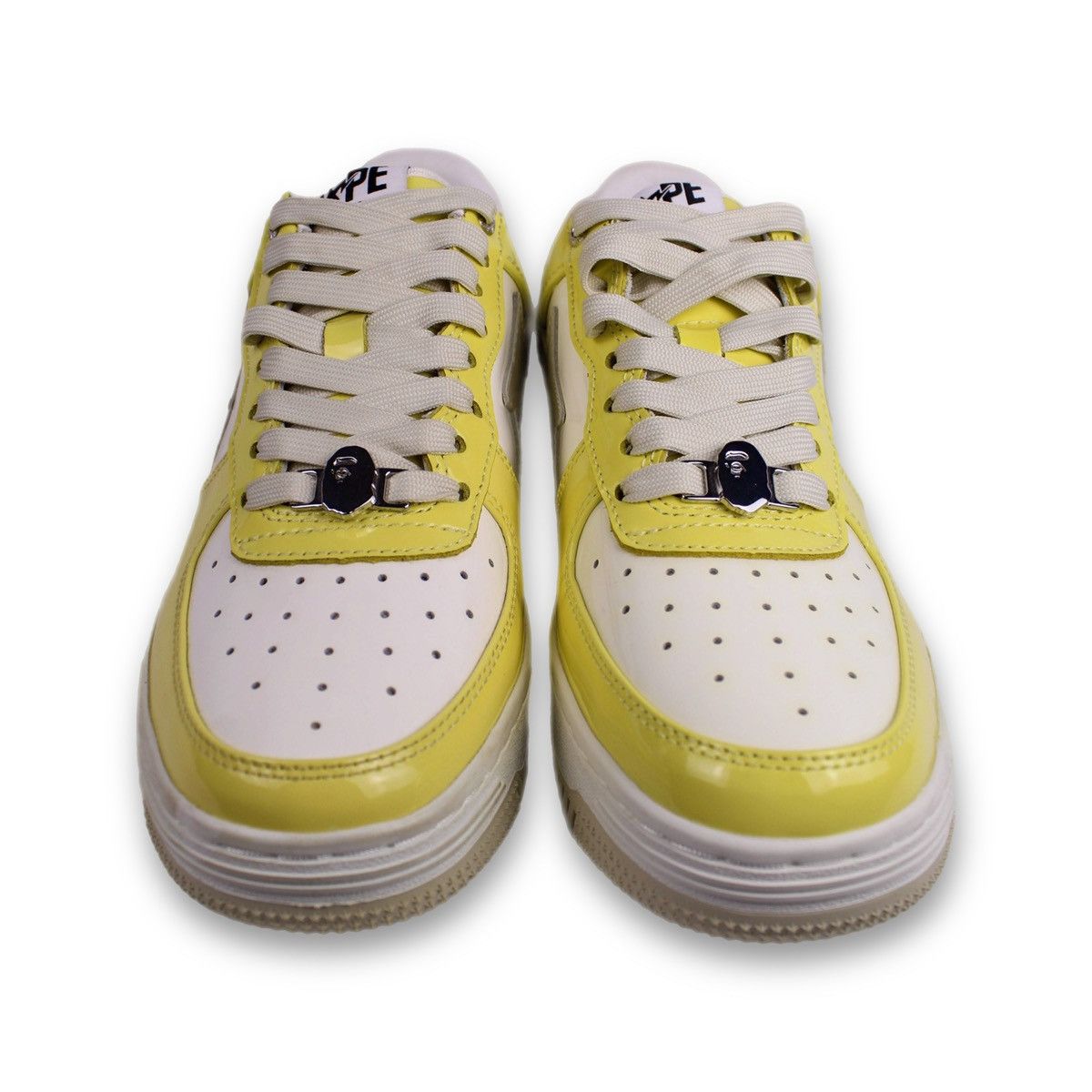 Bape BAPE Bapesta SSENSE Exclusive Beige Patent (Men’s 8 / W 9.5) Size US 8 / EU 41 - 2 Thumbnail