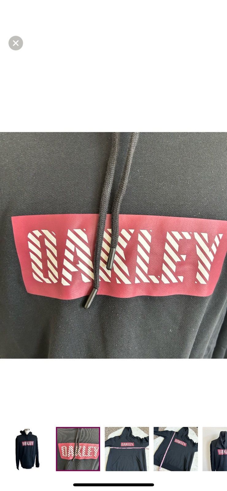 Oakley Oakley xl black logo hoodie Size US XL / EU 56 / 4 - 4 Thumbnail