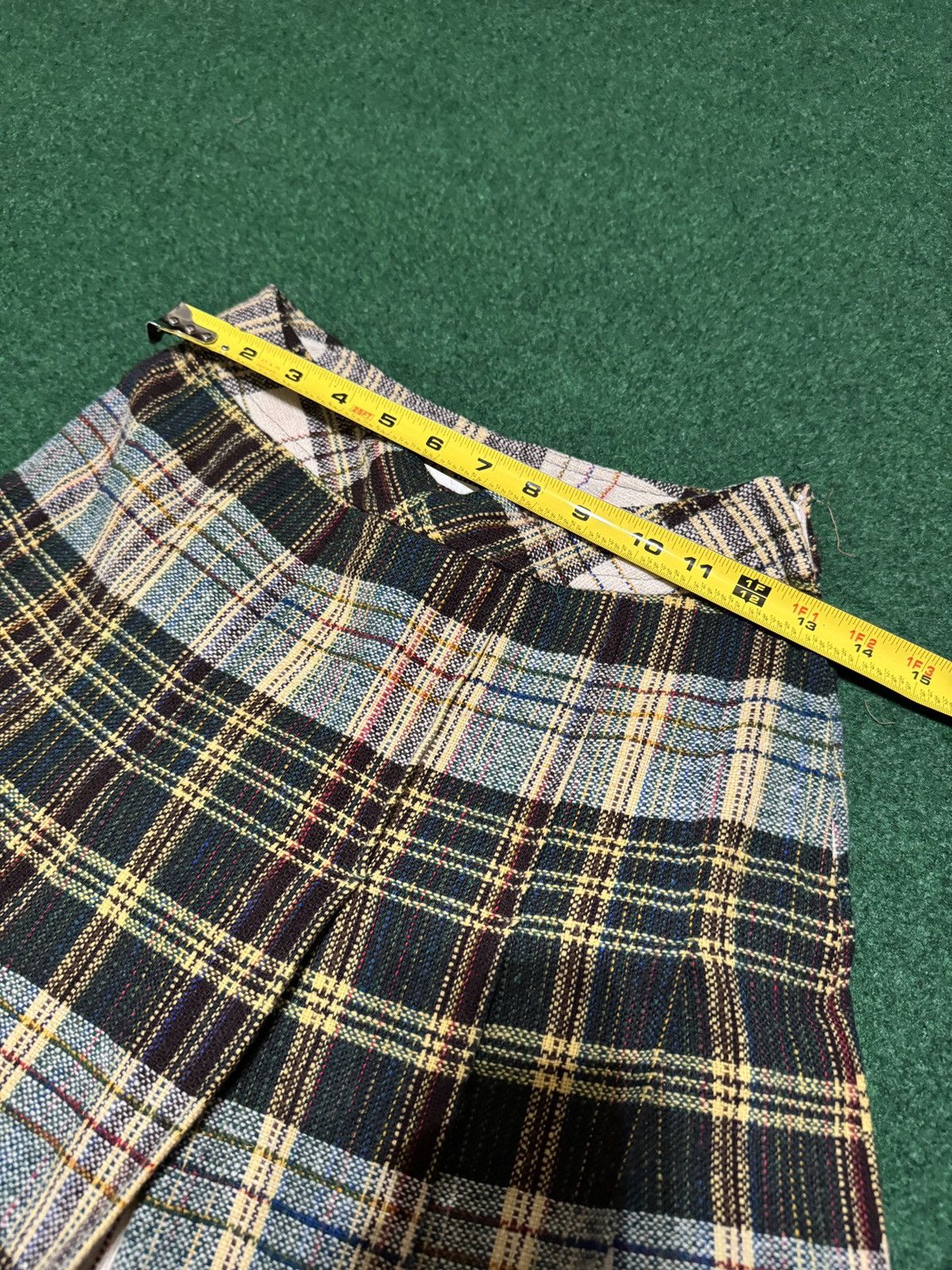 Vintage Vintage The Villagers Wool Blend Plaid Midi Pleated 6 Skirt Size 28" / US 6 / IT 42 - 5 Thumbnail