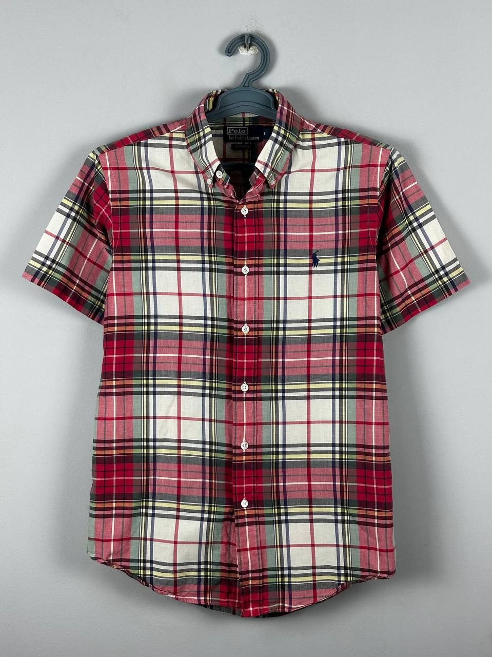 Polo Ralph Lauren Vintage Polo Ralph Lauren Plaid Short Sleeve Shirt Size US M / EU 48-50 / 2 - 1 Thumbnail